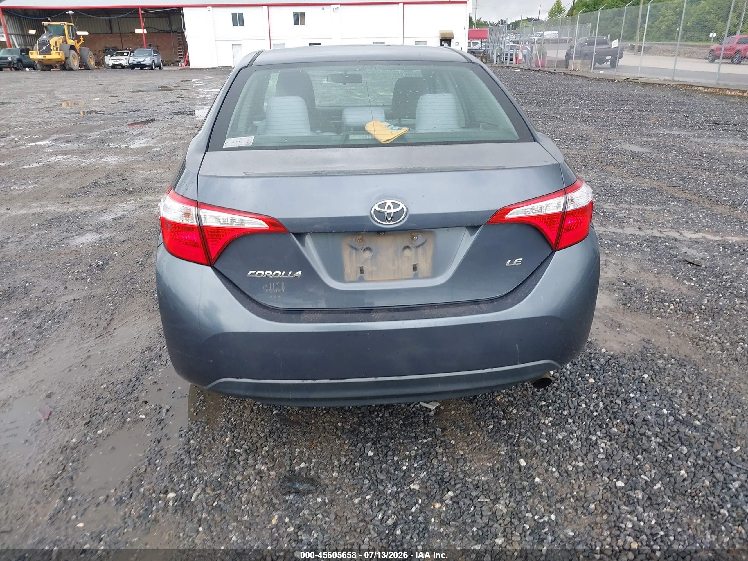 2015 Toyota Corolla Le Blue vin: 2T1BURHE3FC292307