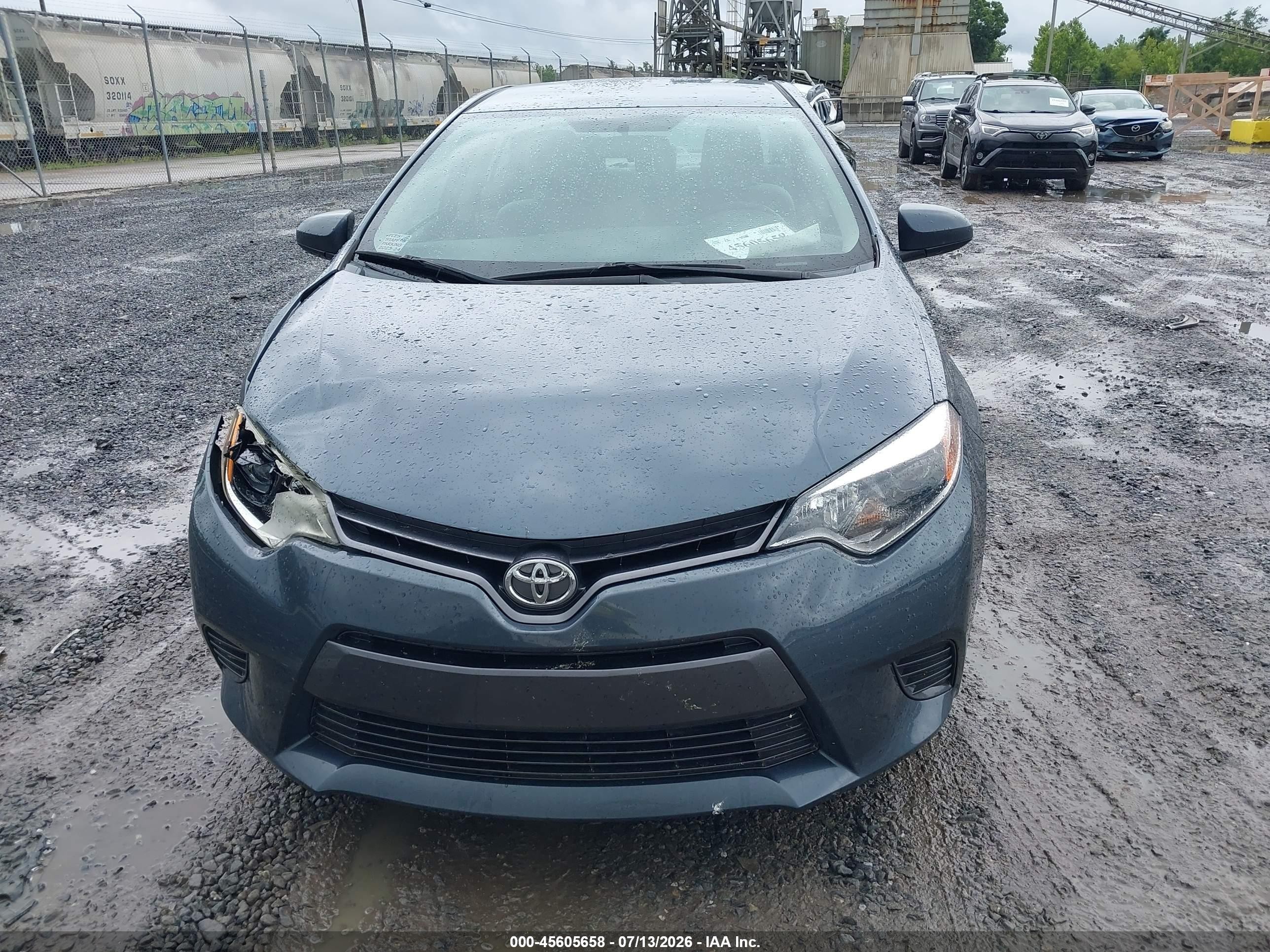 2015 Toyota Corolla Le Blue vin: 2T1BURHE3FC292307