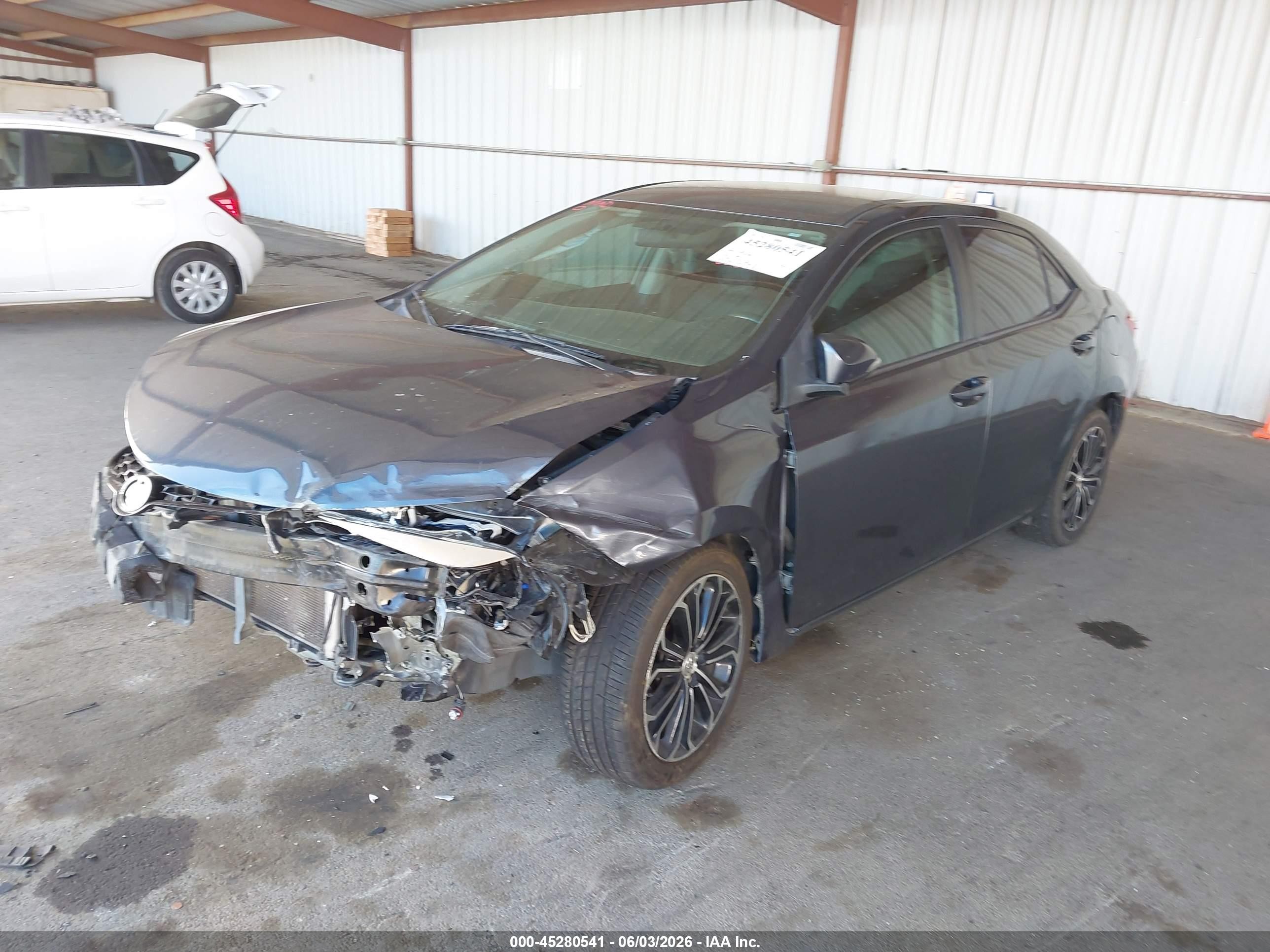 2015 Toyota Corolla S Plus Gray vin: 2T1BURHE3FC292730