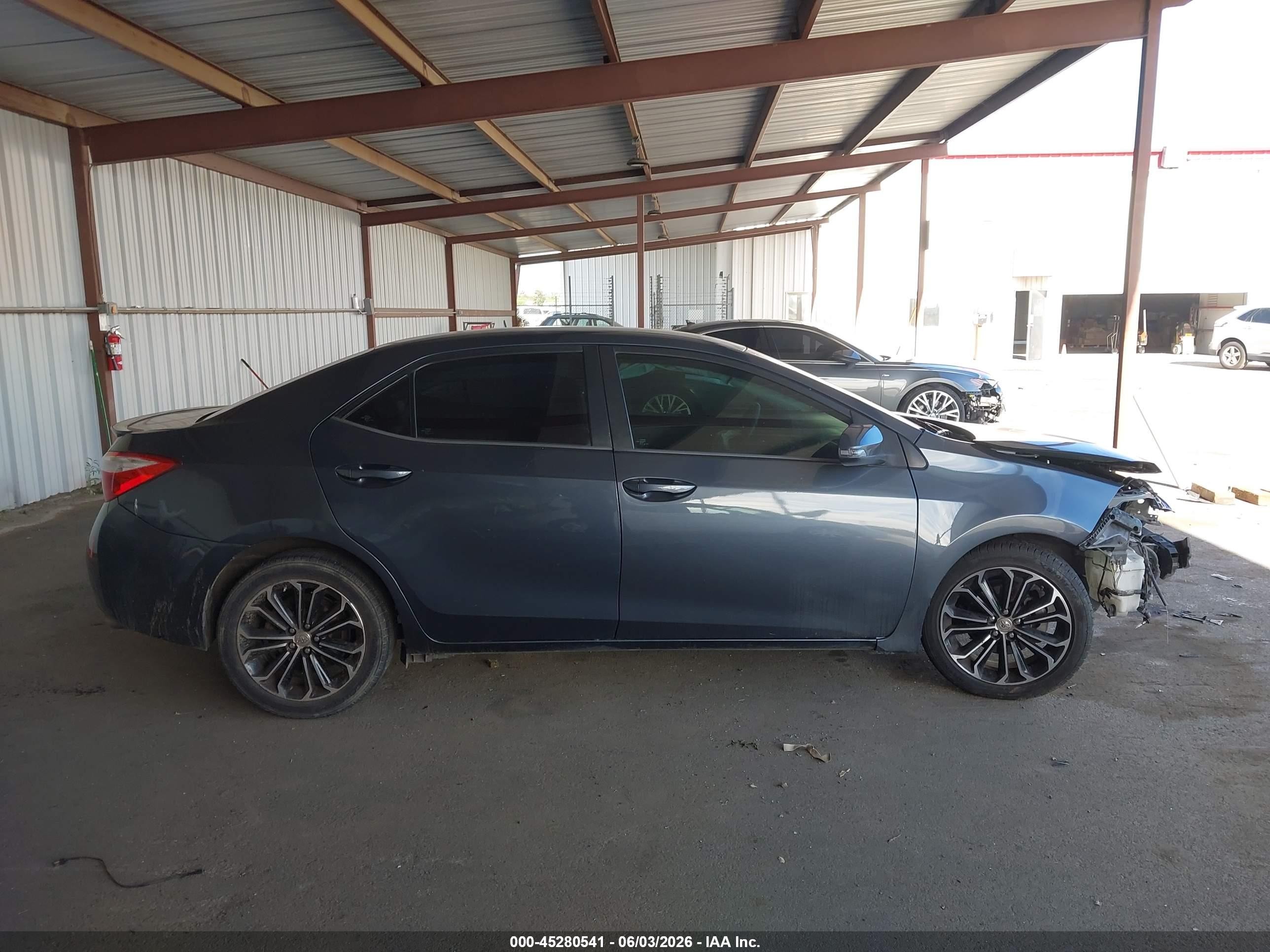 2015 Toyota Corolla S Plus Gray vin: 2T1BURHE3FC292730