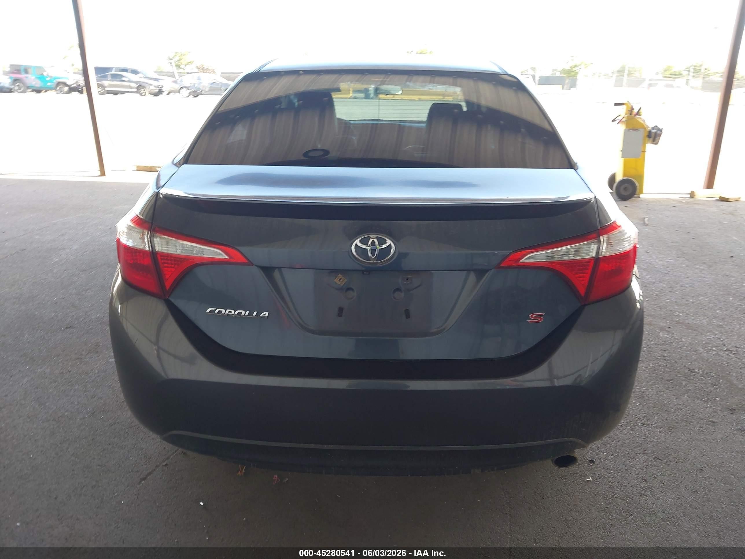 2015 Toyota Corolla S Plus Gray vin: 2T1BURHE3FC292730