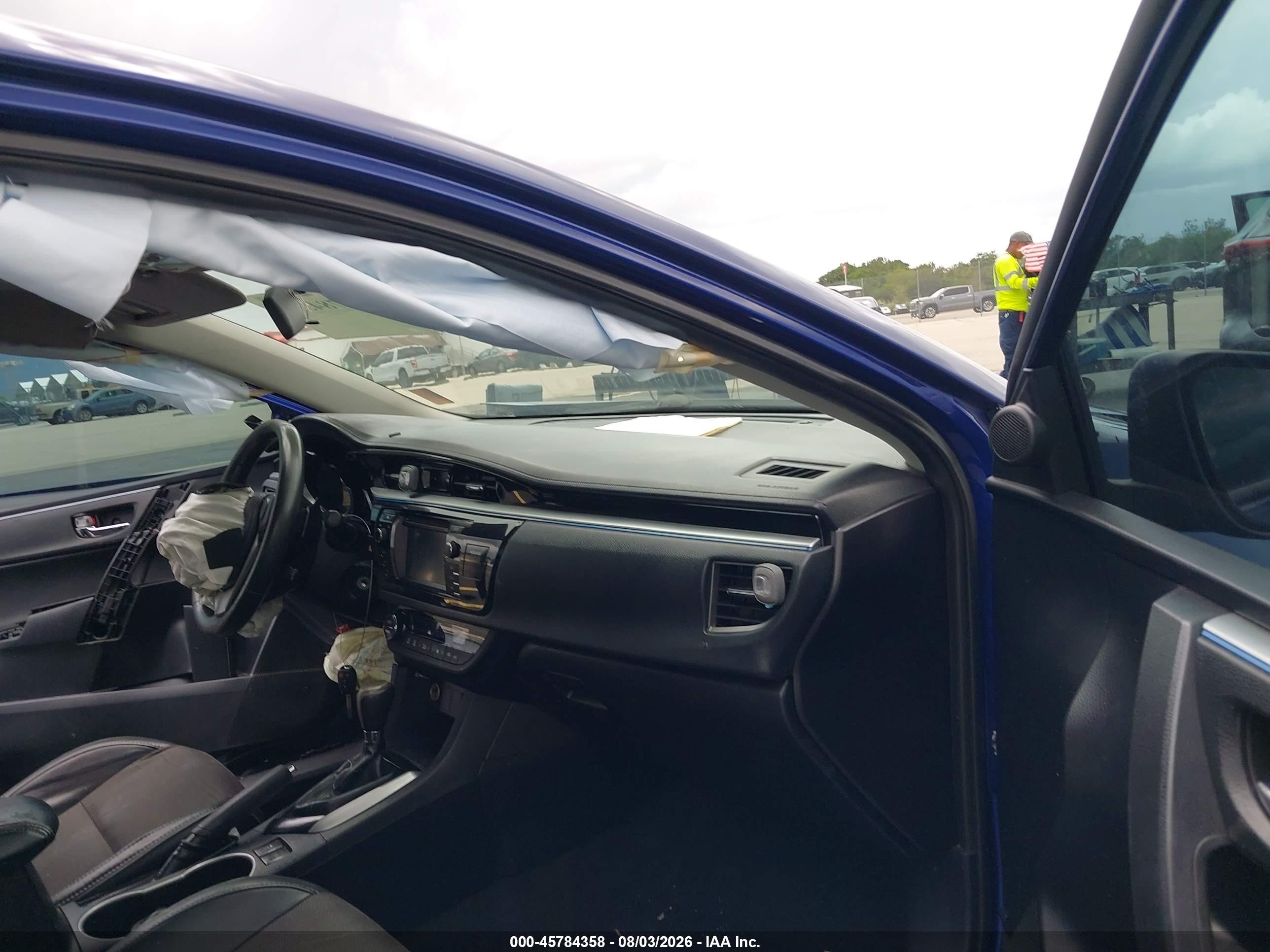2015 Toyota Corolla S Plus Синий vin: 2T1BURHE3FC296857
