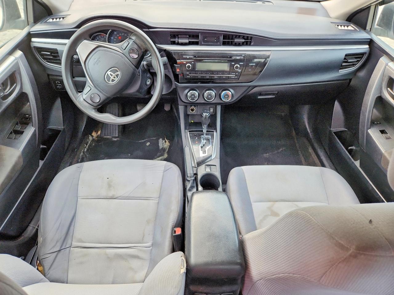 2015 Toyota Corolla L White vin: 2T1BURHE3FC297832