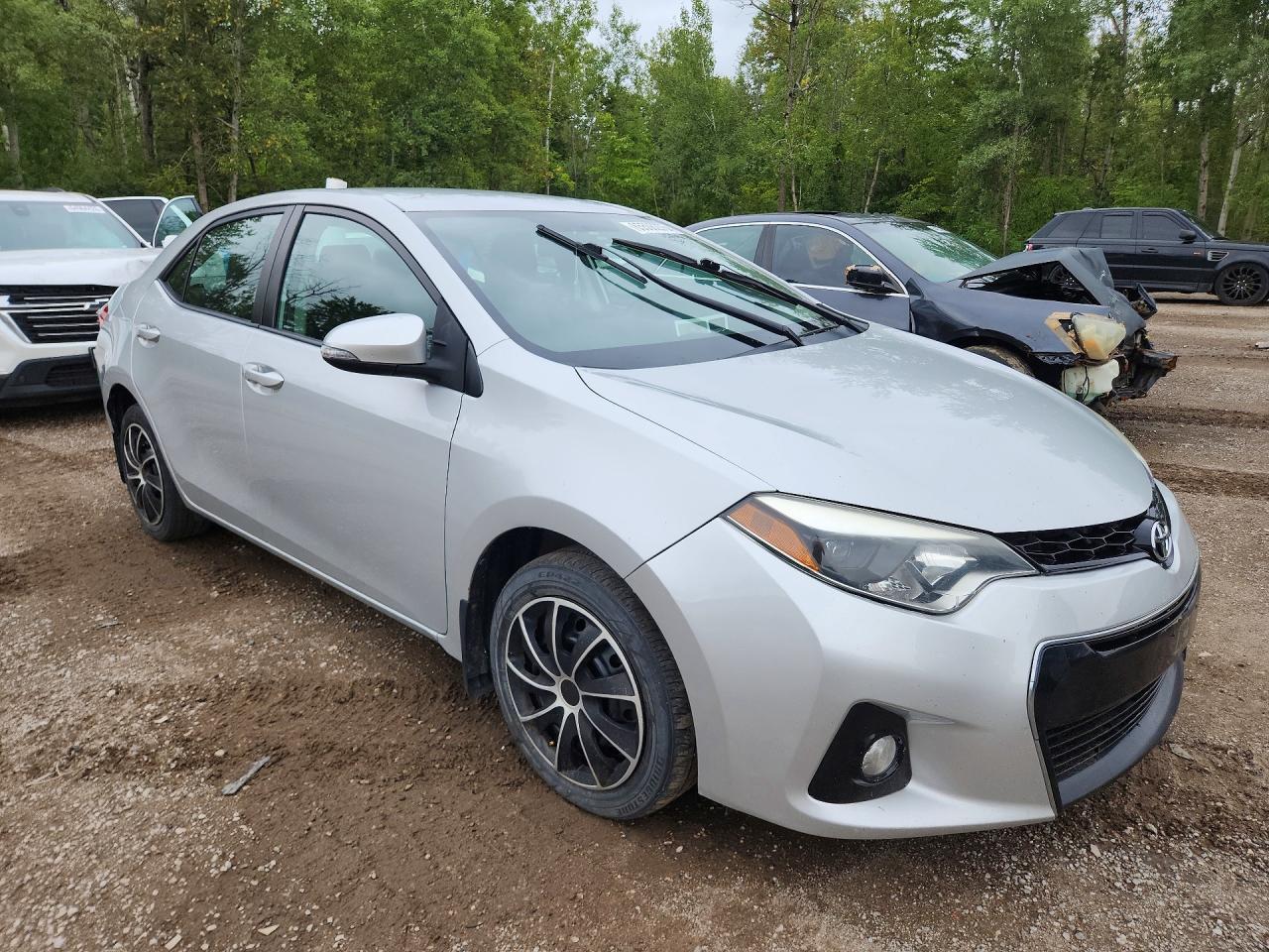 2015 Toyota Corolla L Silver vin: 2T1BURHE3FC299550