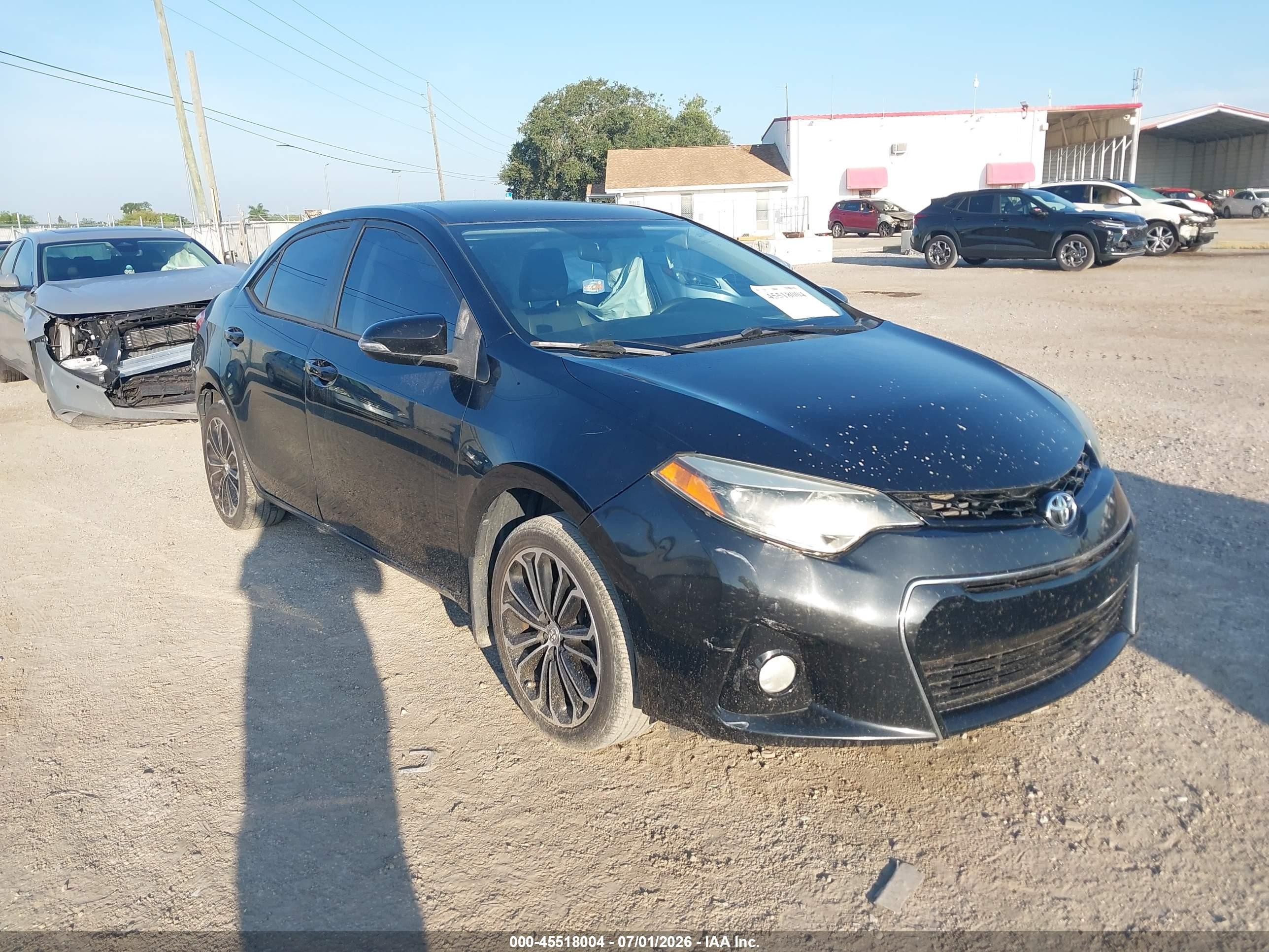 2015 Toyota Corolla S Plus Black vin: 2T1BURHE3FC306688