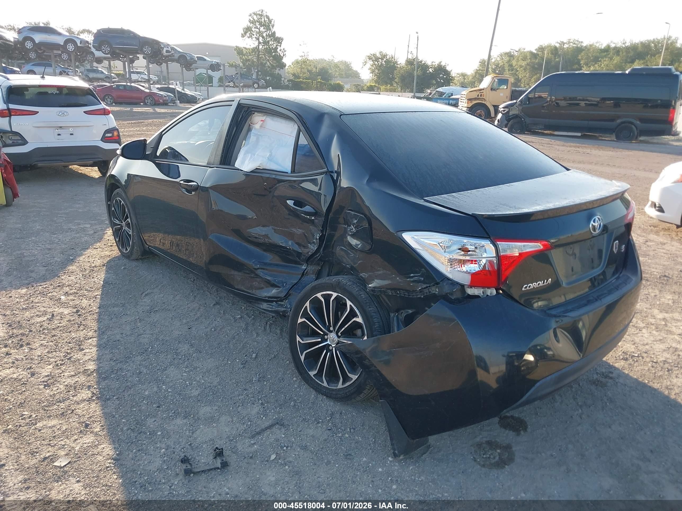 2015 Toyota Corolla S Plus Black vin: 2T1BURHE3FC306688