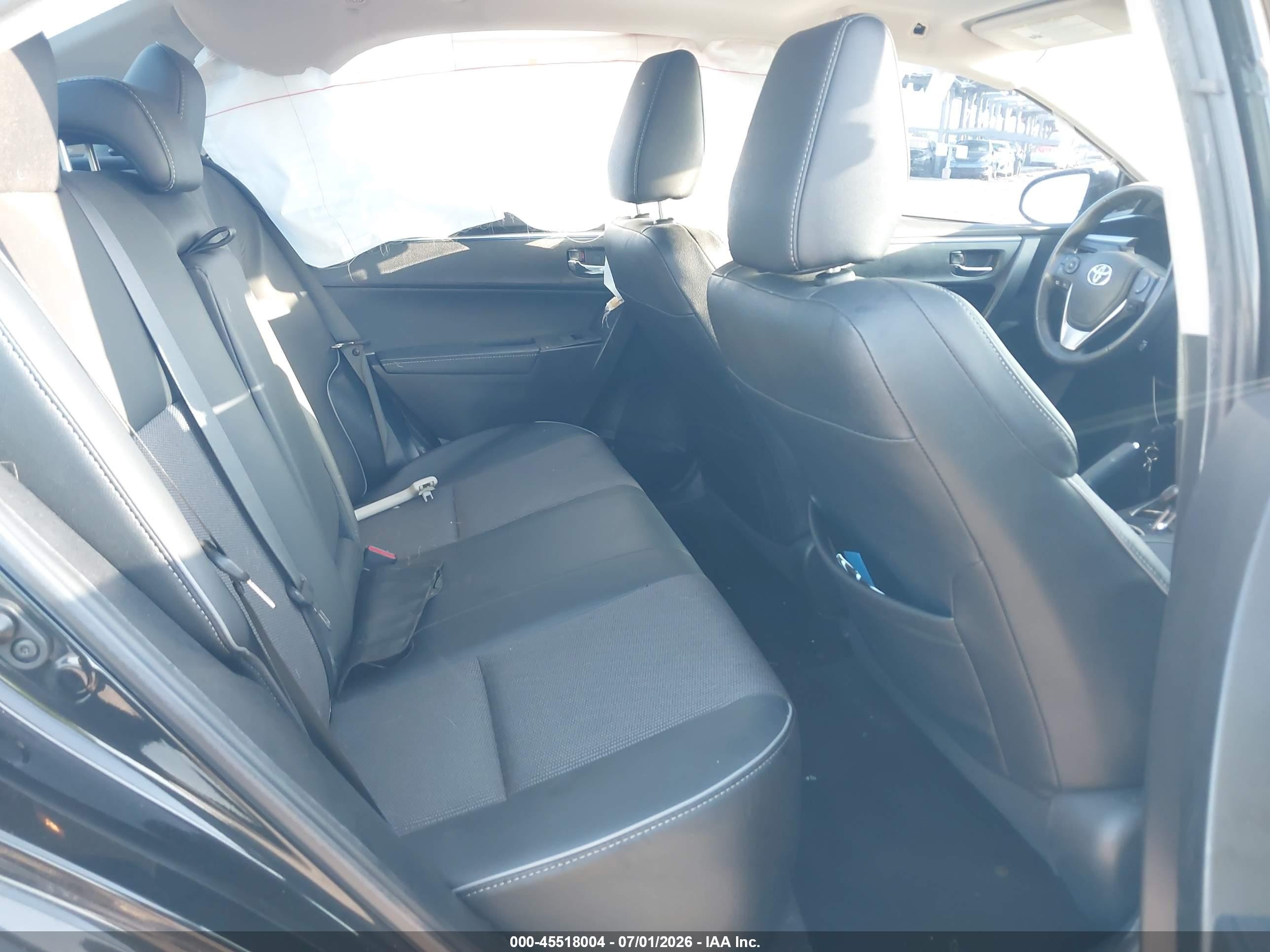 2015 Toyota Corolla S Plus Black vin: 2T1BURHE3FC306688