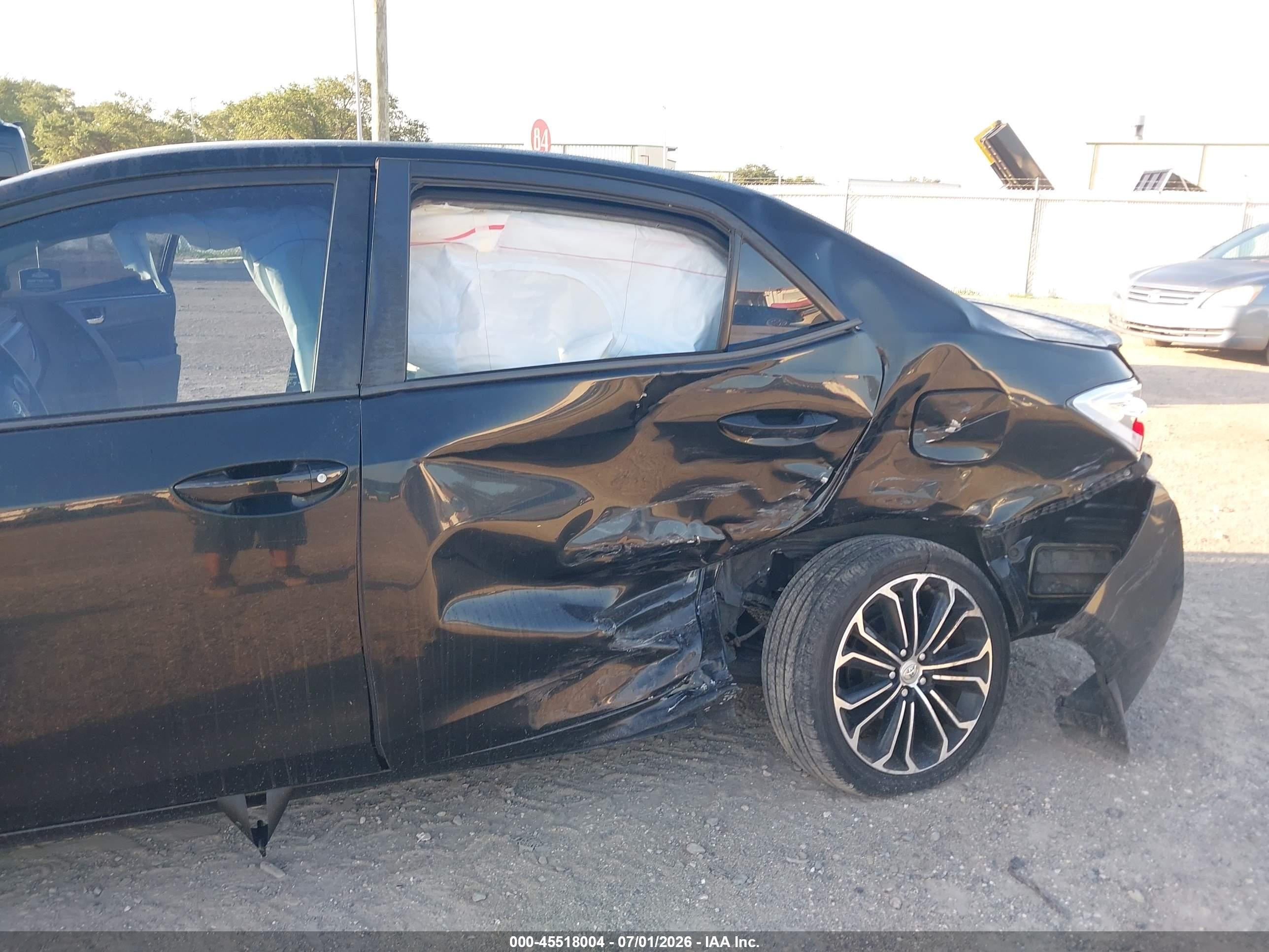 2015 Toyota Corolla S Plus Black vin: 2T1BURHE3FC306688