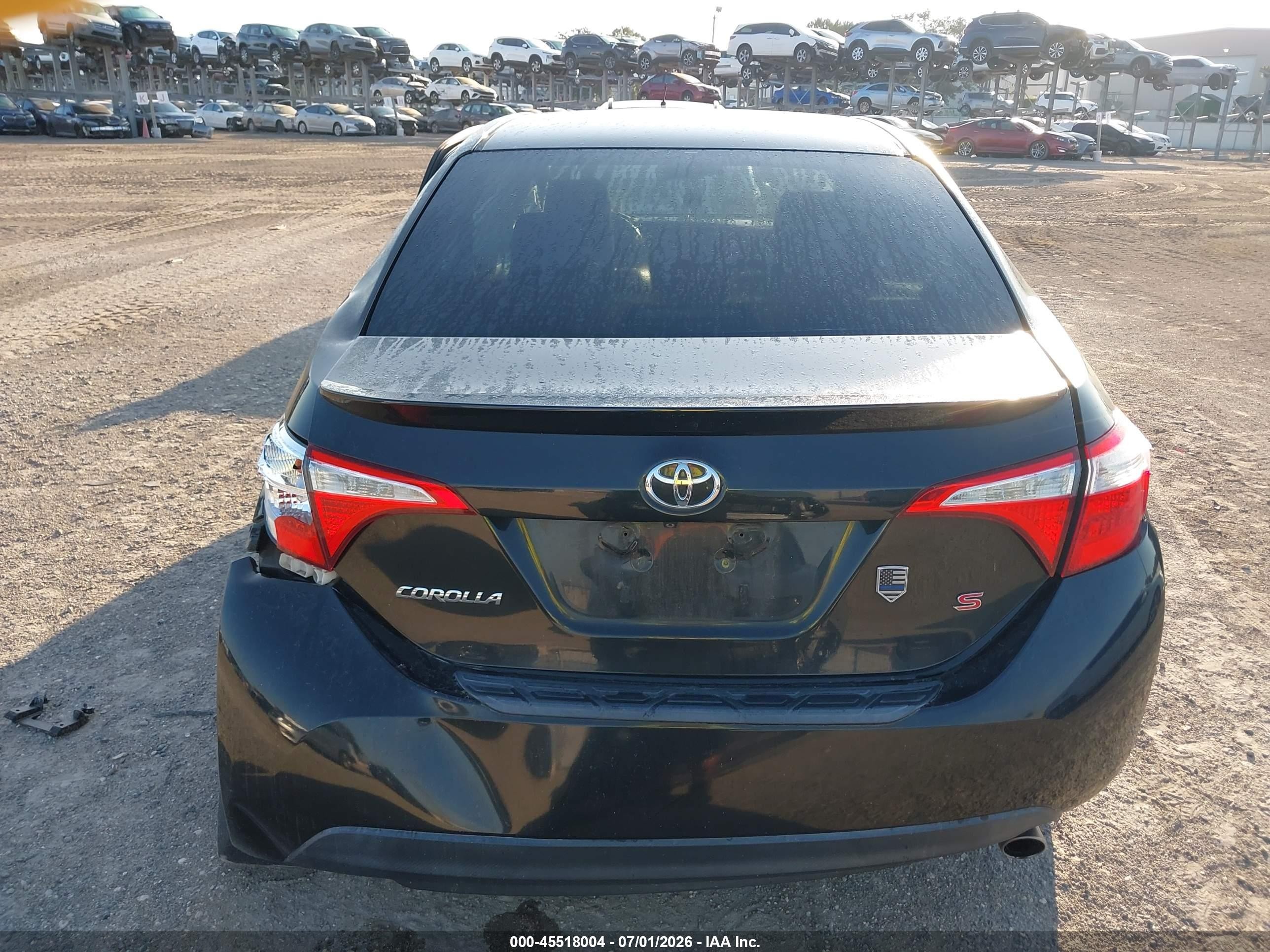2015 Toyota Corolla S Plus Black vin: 2T1BURHE3FC306688