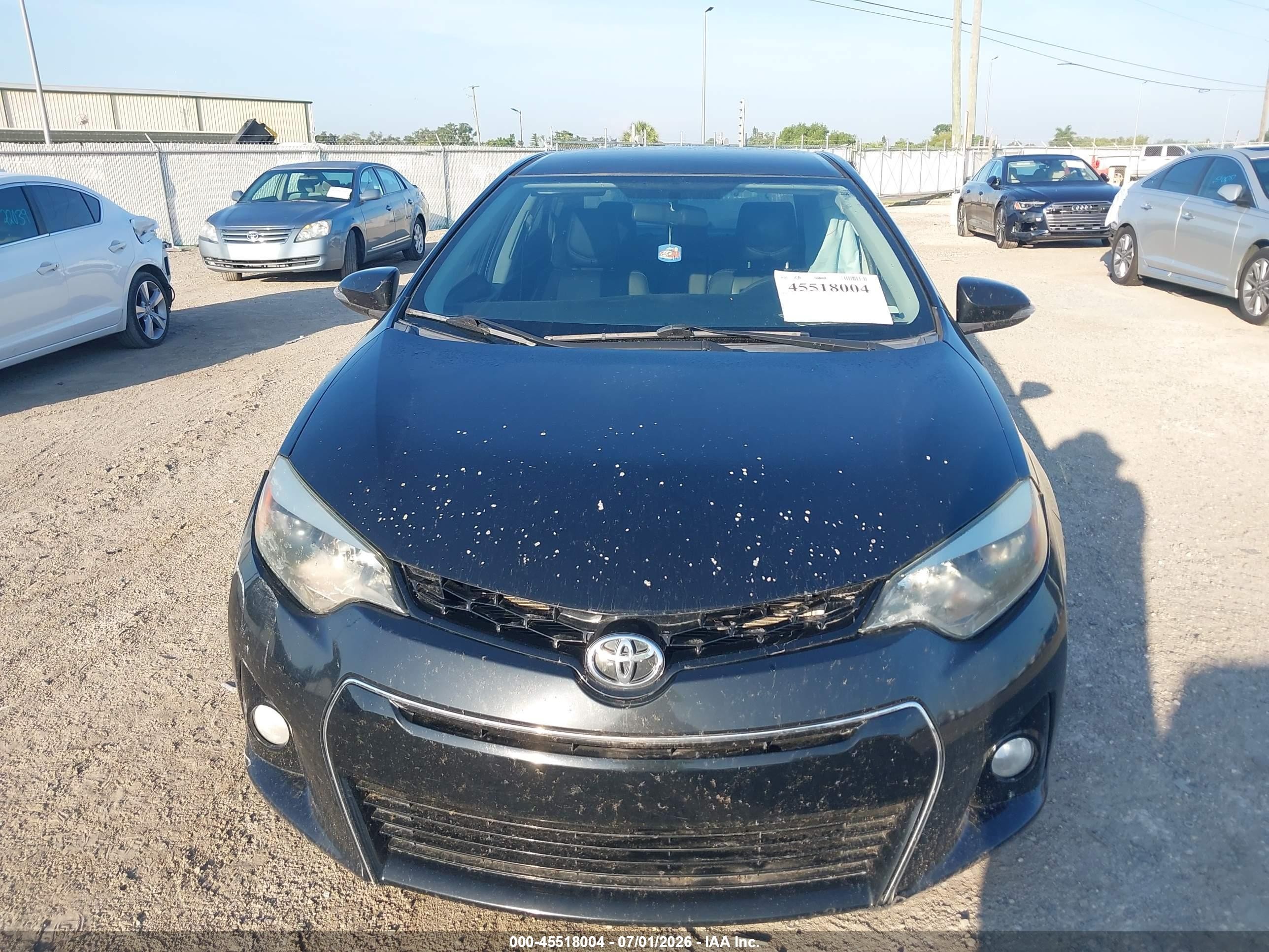 2015 Toyota Corolla S Plus Black vin: 2T1BURHE3FC306688