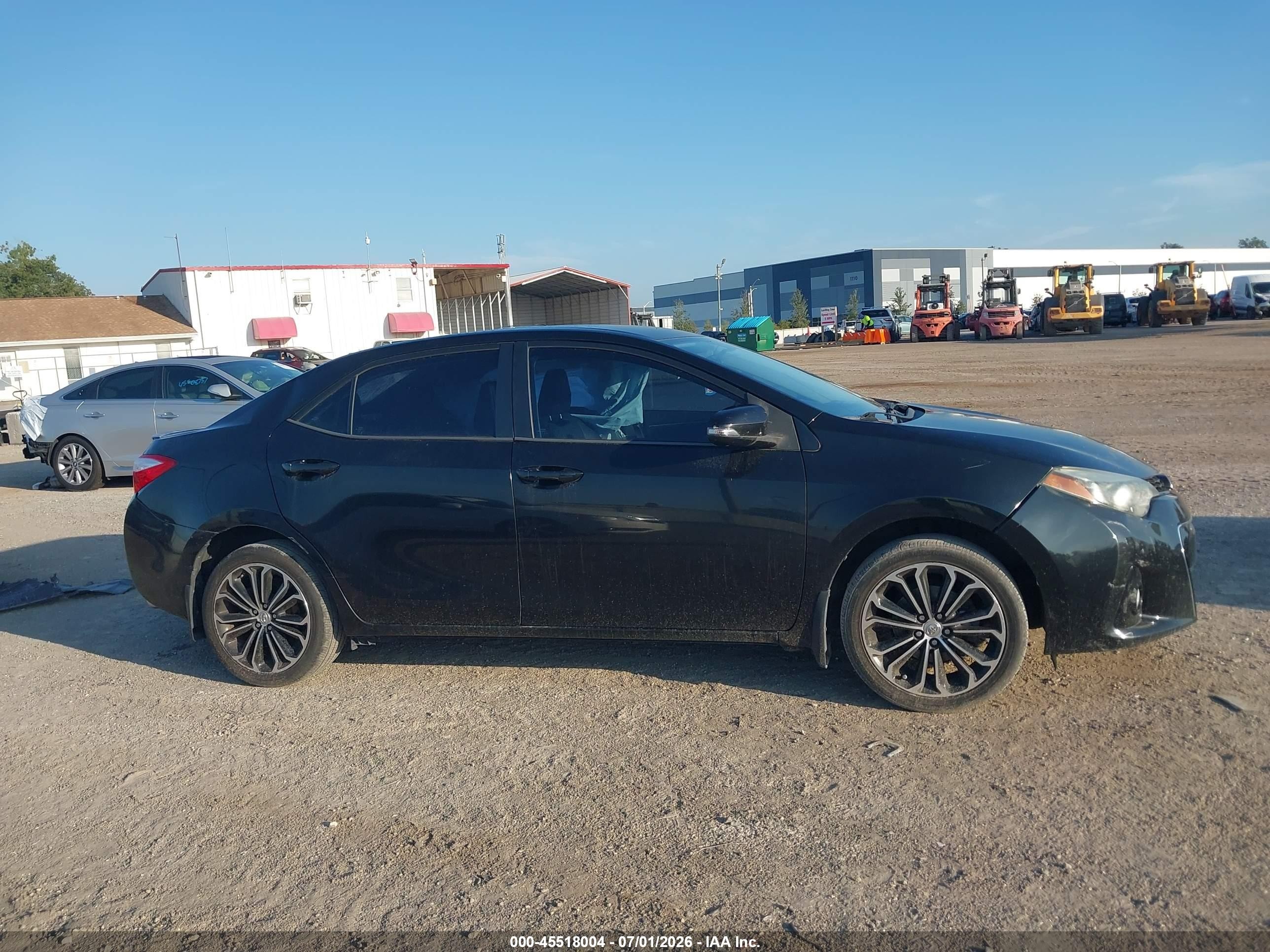 2015 Toyota Corolla S Plus Black vin: 2T1BURHE3FC306688
