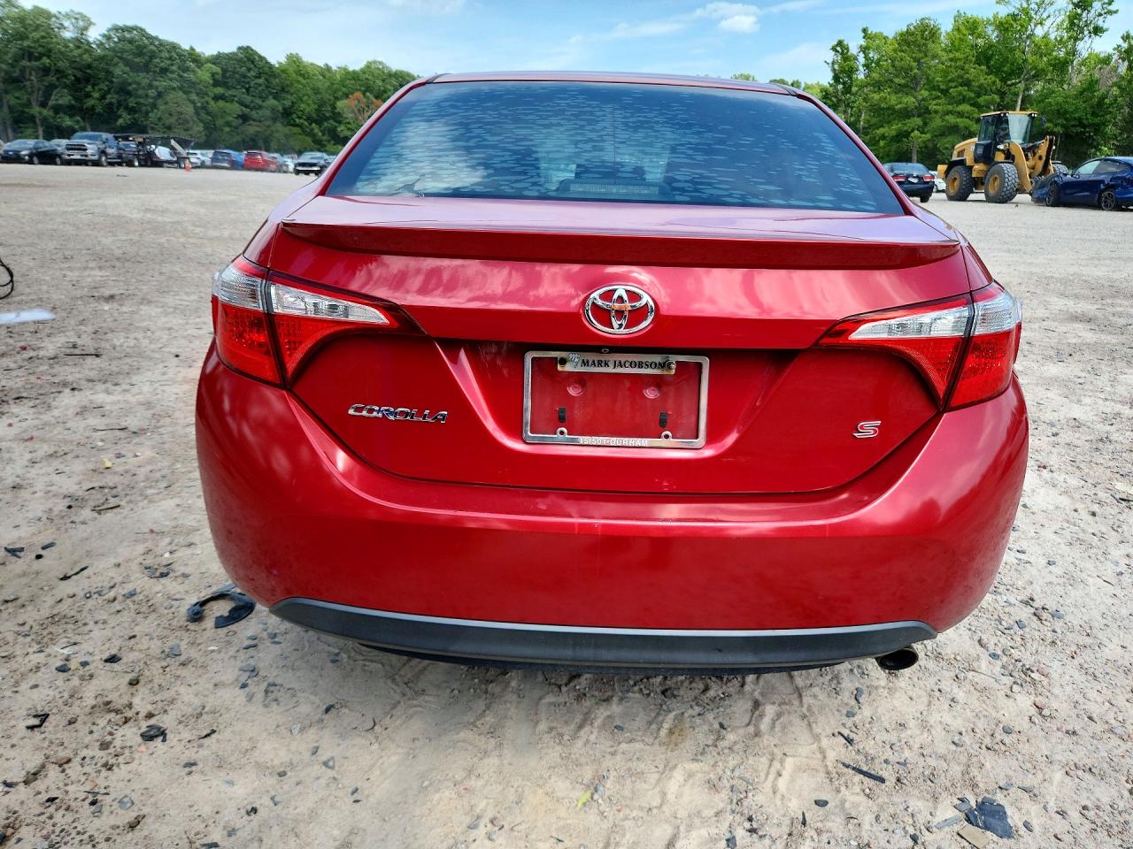 2015 Toyota Corolla S Plus Red vin: 2T1BURHE3FC308943