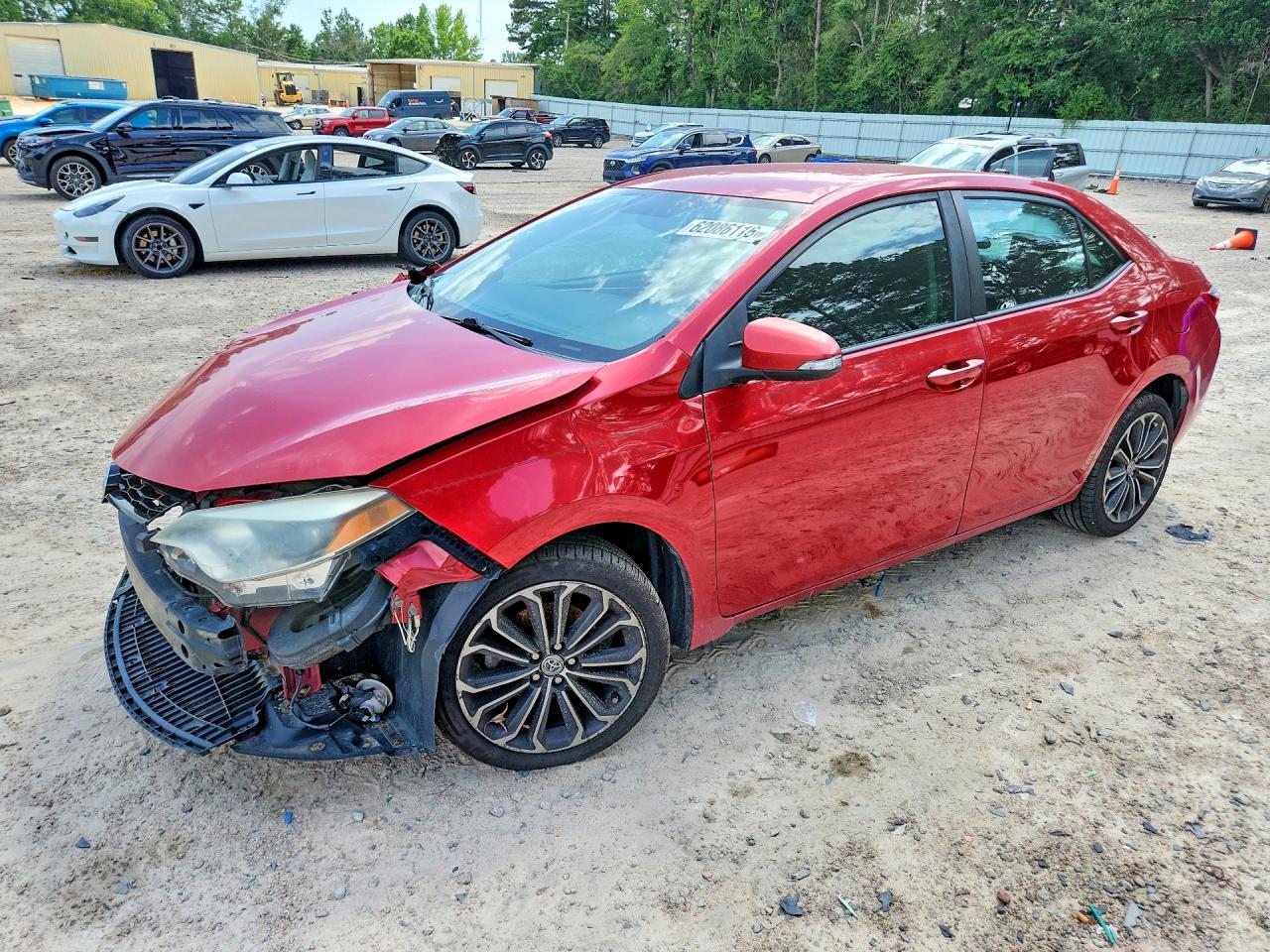 2015 Toyota Corolla S Plus Red vin: 2T1BURHE3FC308943