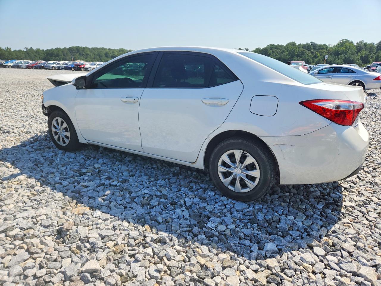 2015 Toyota Corolla L White vin: 2T1BURHE3FC330117