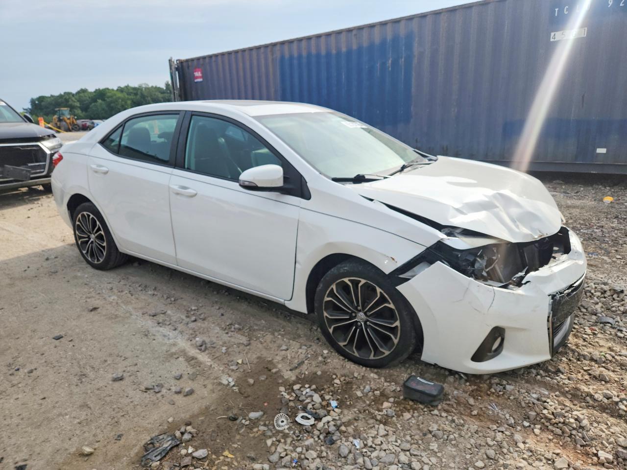 2015 Toyota Corolla S Plus White vin: 2T1BURHE3FC337214
