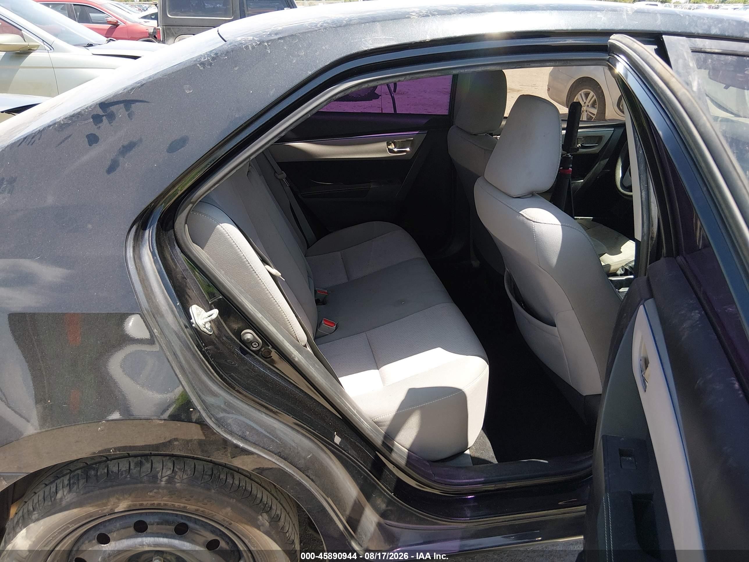 2015 Toyota Corolla Le Черный vin: 2T1BURHE3FC337455
