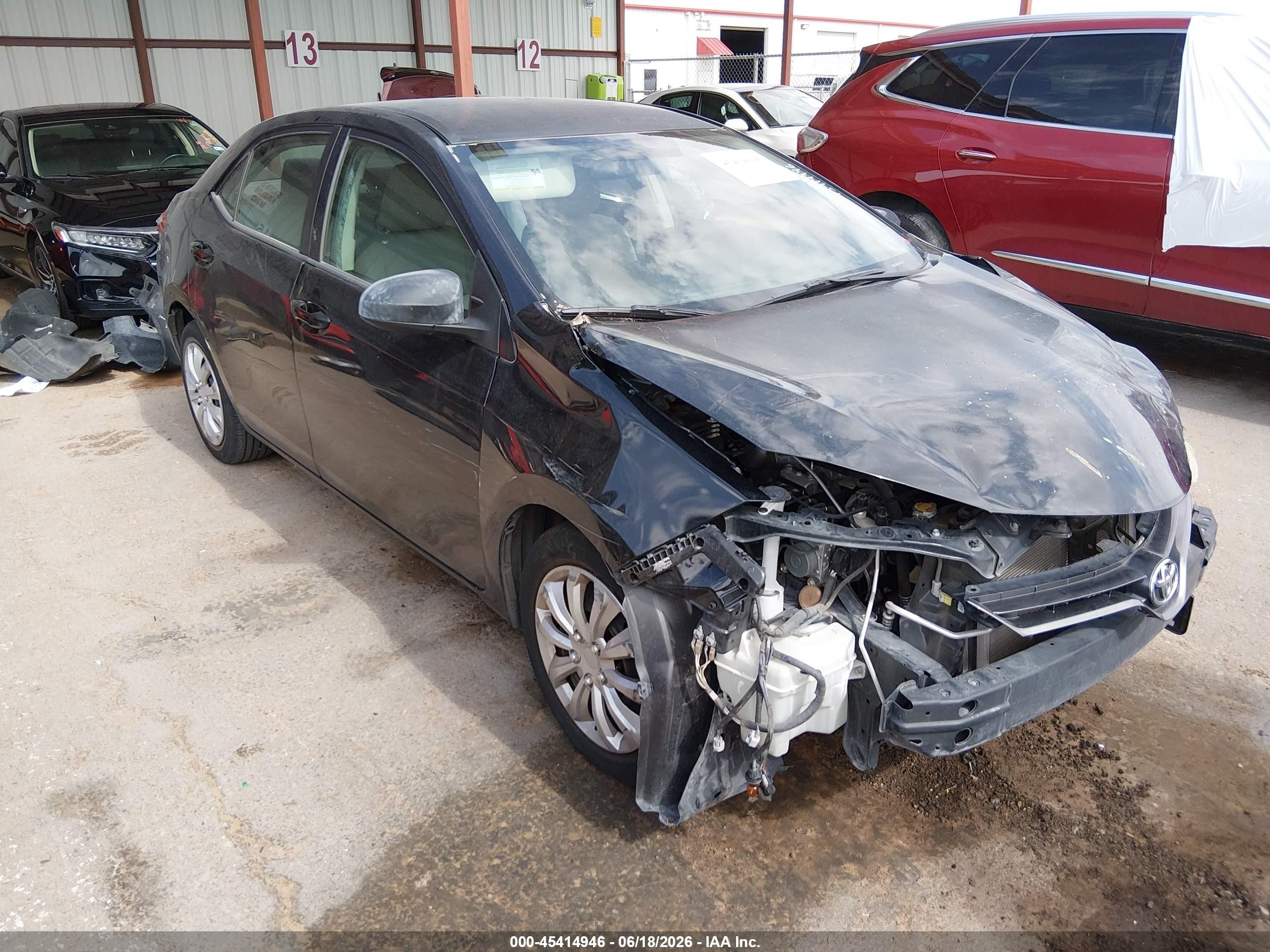 2015 Toyota Corolla Le Black vin: 2T1BURHE3FC348309