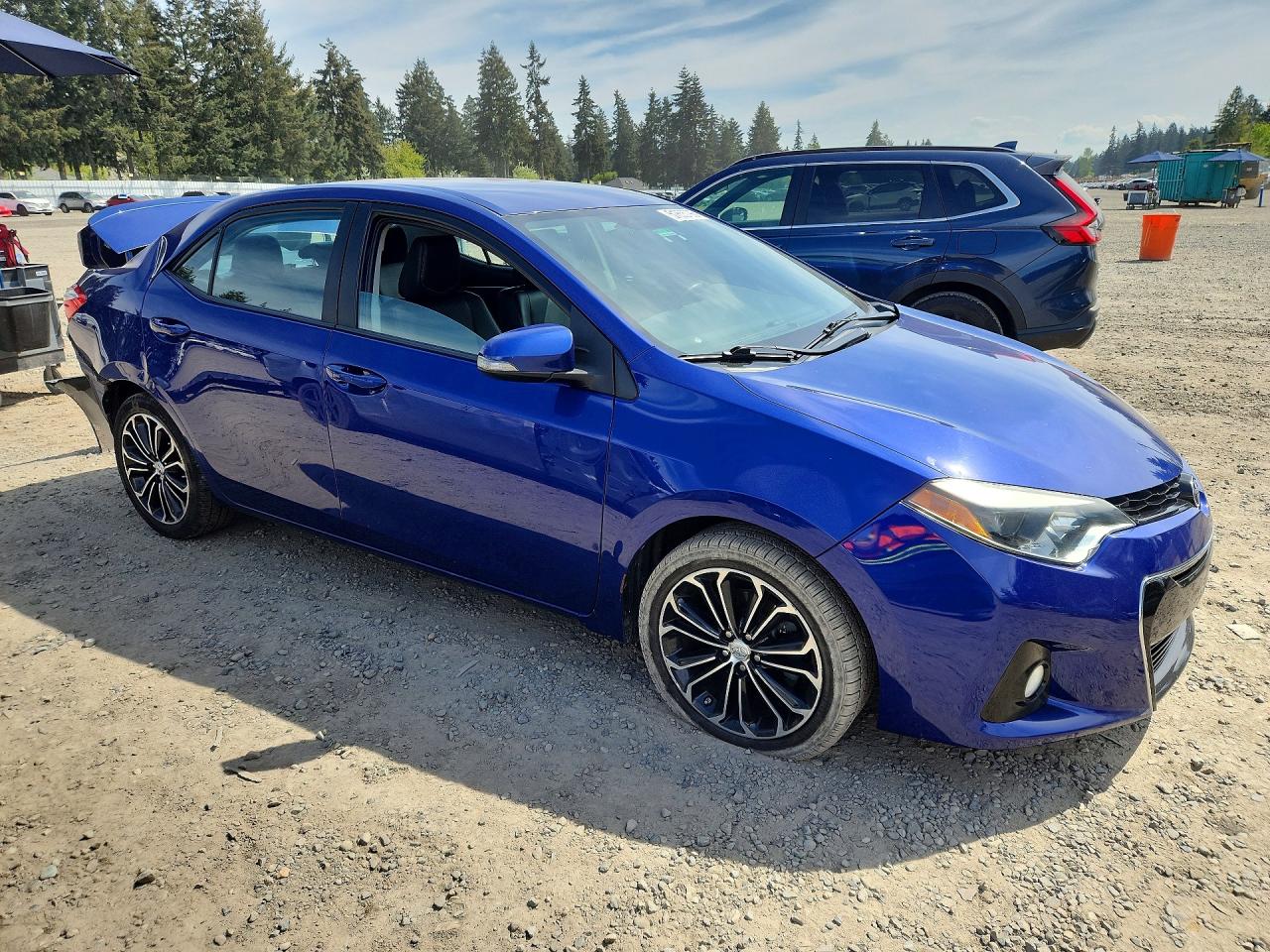 2015 Toyota Corolla S Plus Синий vin: 2T1BURHE3FC362372