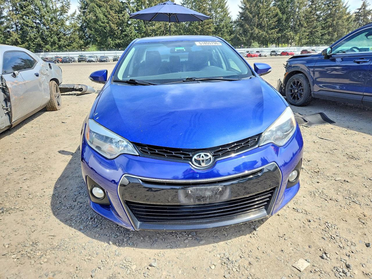 2015 Toyota Corolla S Plus Синий vin: 2T1BURHE3FC362372