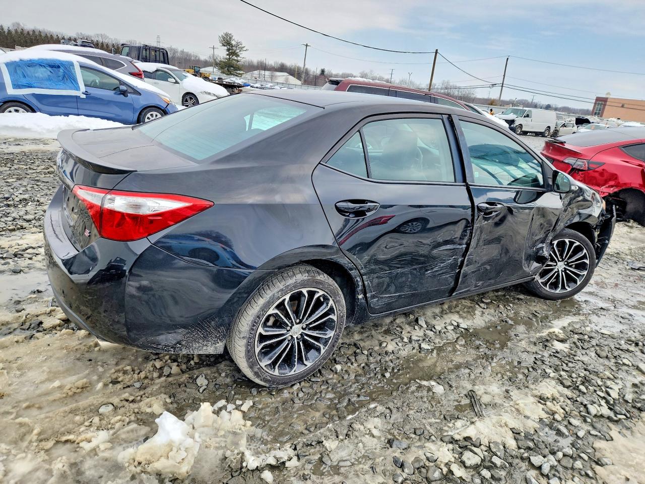 2015 Toyota Corolla S Plus Black vin: 2T1BURHE3FC381682