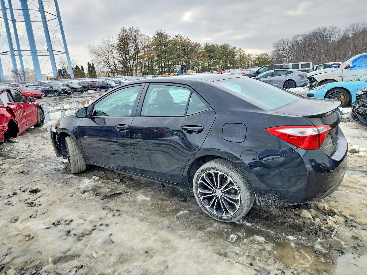 2015 Toyota Corolla S Plus Black vin: 2T1BURHE3FC381682