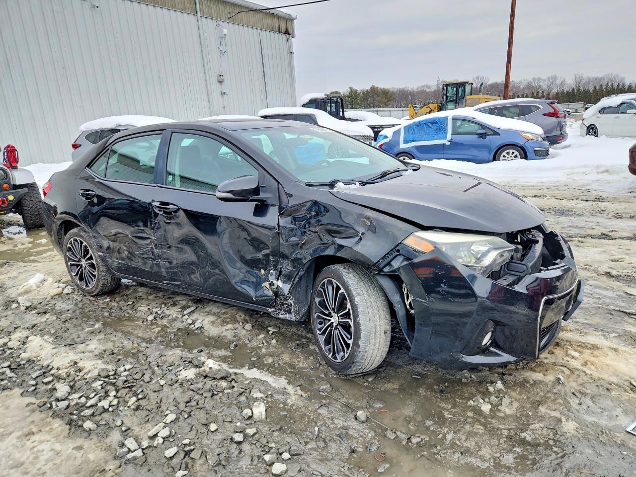 2015 Toyota Corolla S Plus Black vin: 2T1BURHE3FC381682