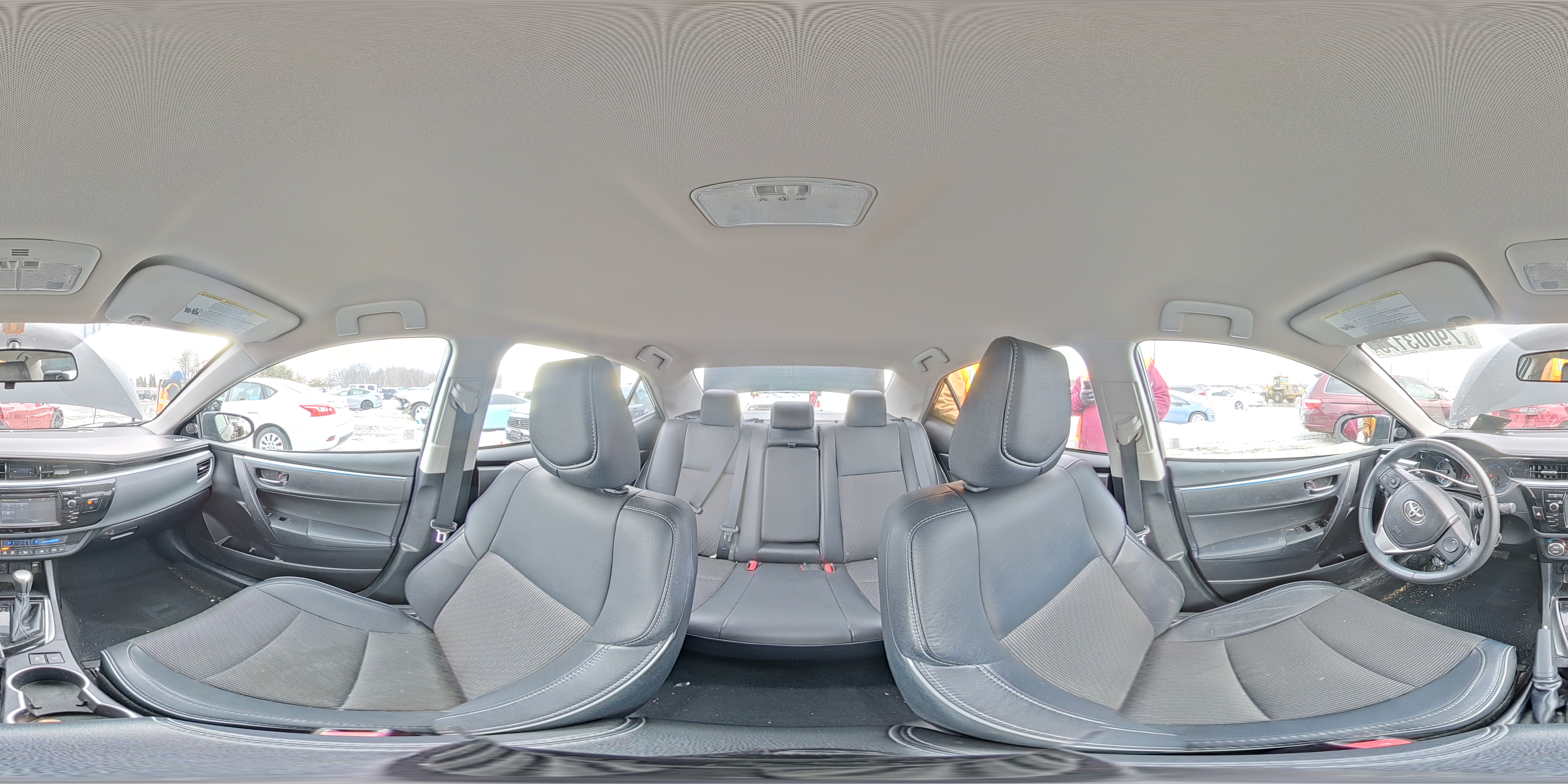2015 Toyota Corolla S Plus Black vin: 2T1BURHE3FC381682
