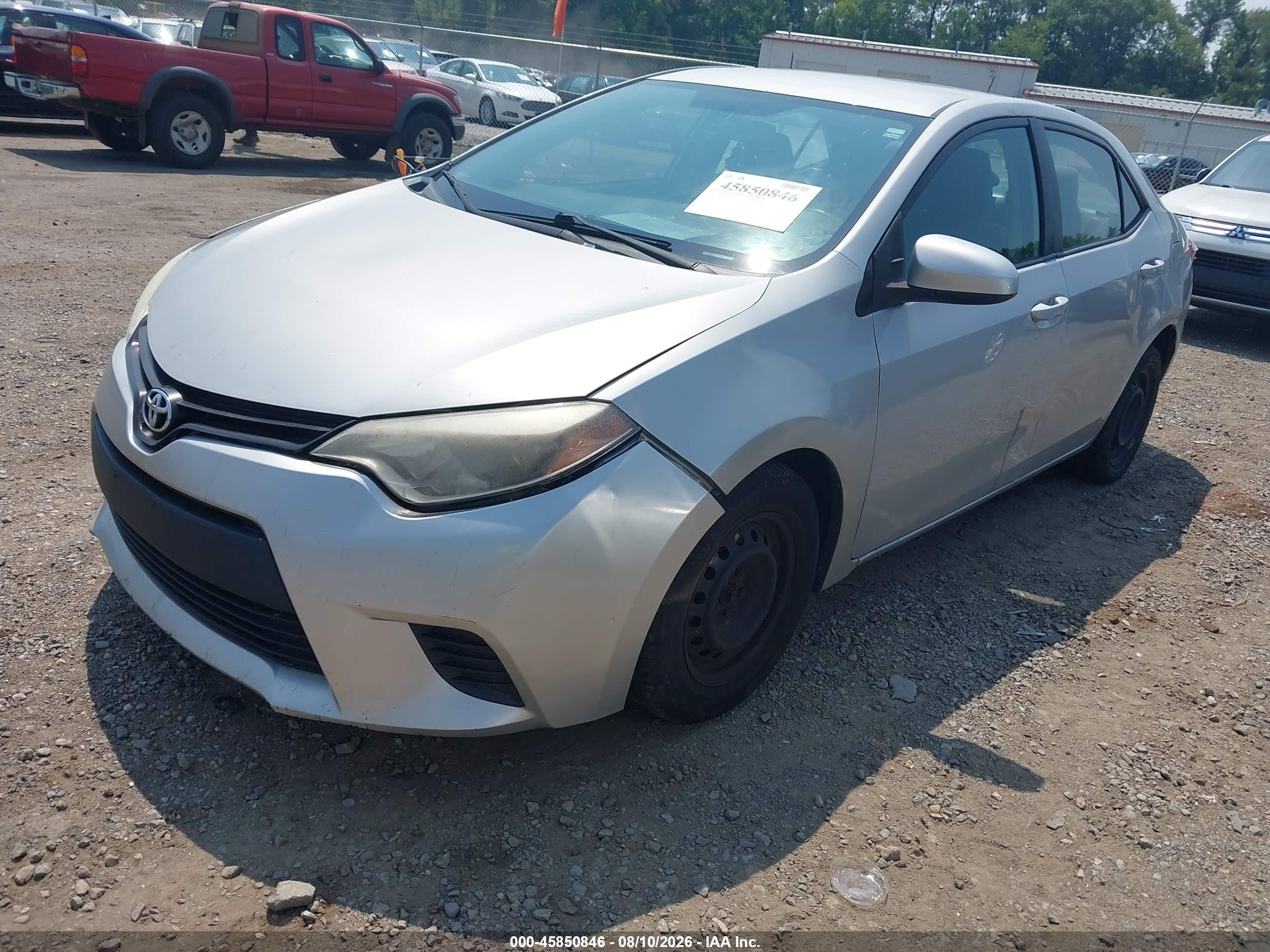 2015 Toyota Corolla L Серебряный vin: 2T1BURHE3FC394335