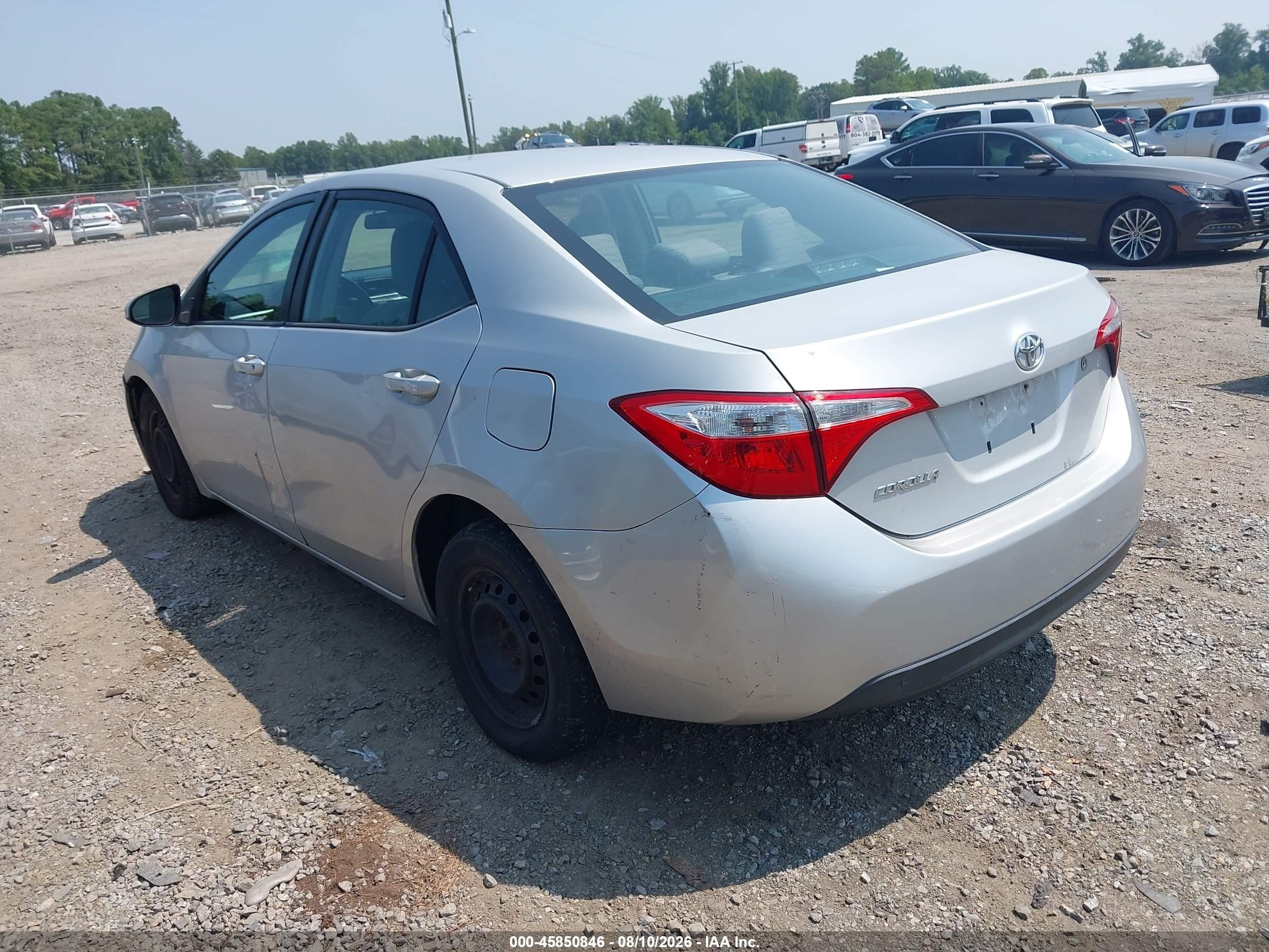 2015 Toyota Corolla L Серебряный vin: 2T1BURHE3FC394335