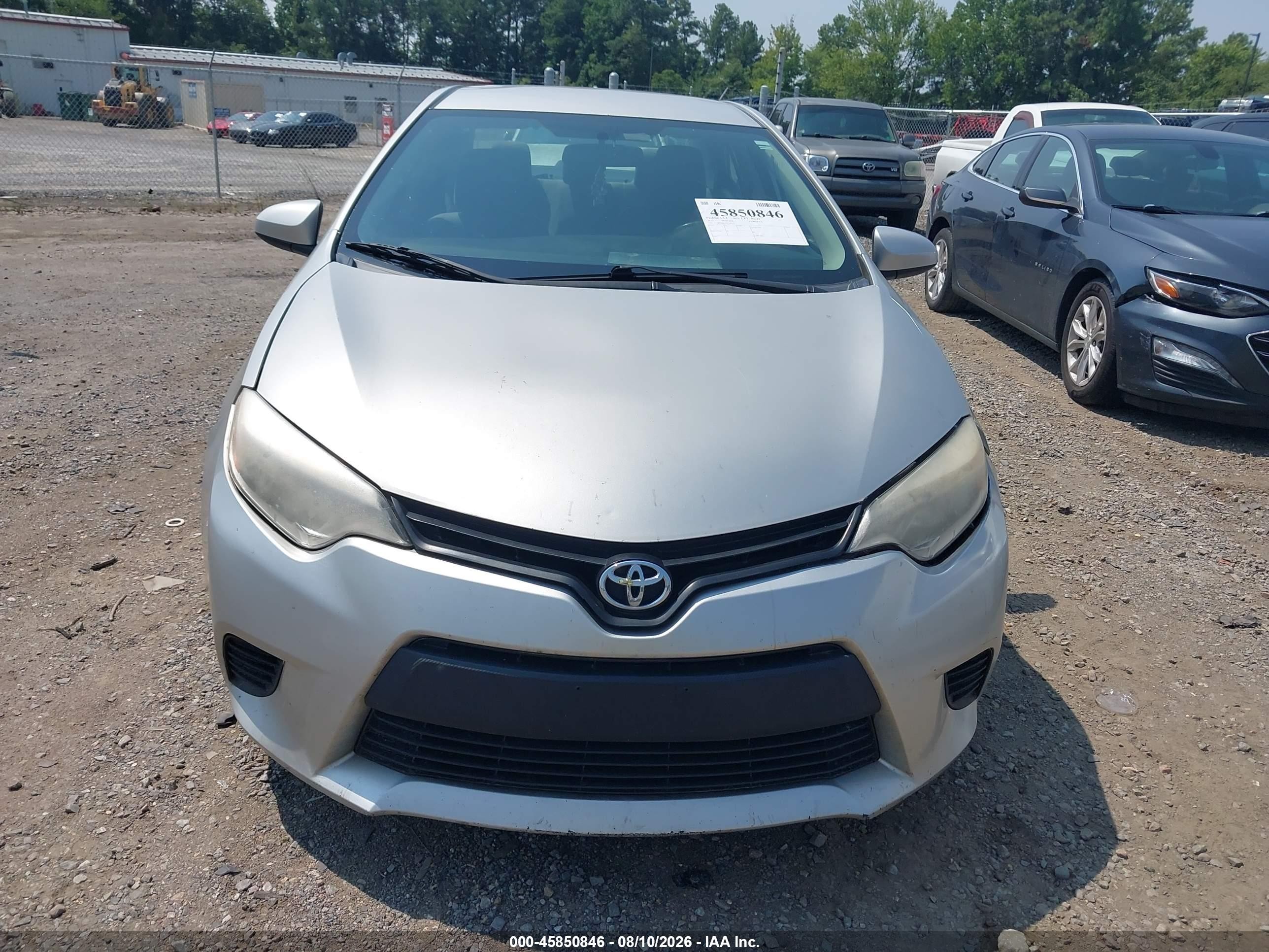 2015 Toyota Corolla L Серебряный vin: 2T1BURHE3FC394335