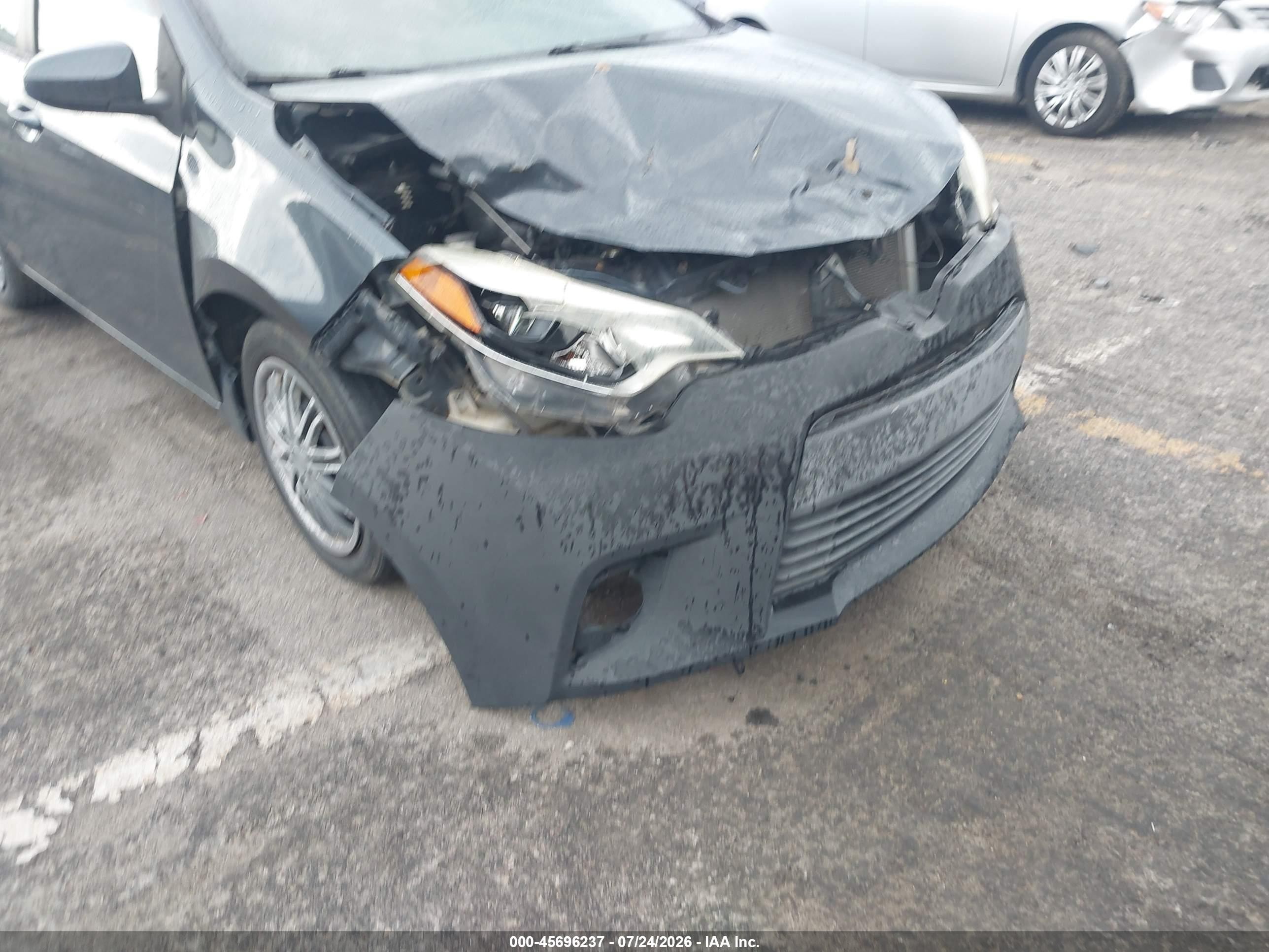2015 Toyota Corolla Le Blue vin: 2T1BURHE3FC395792