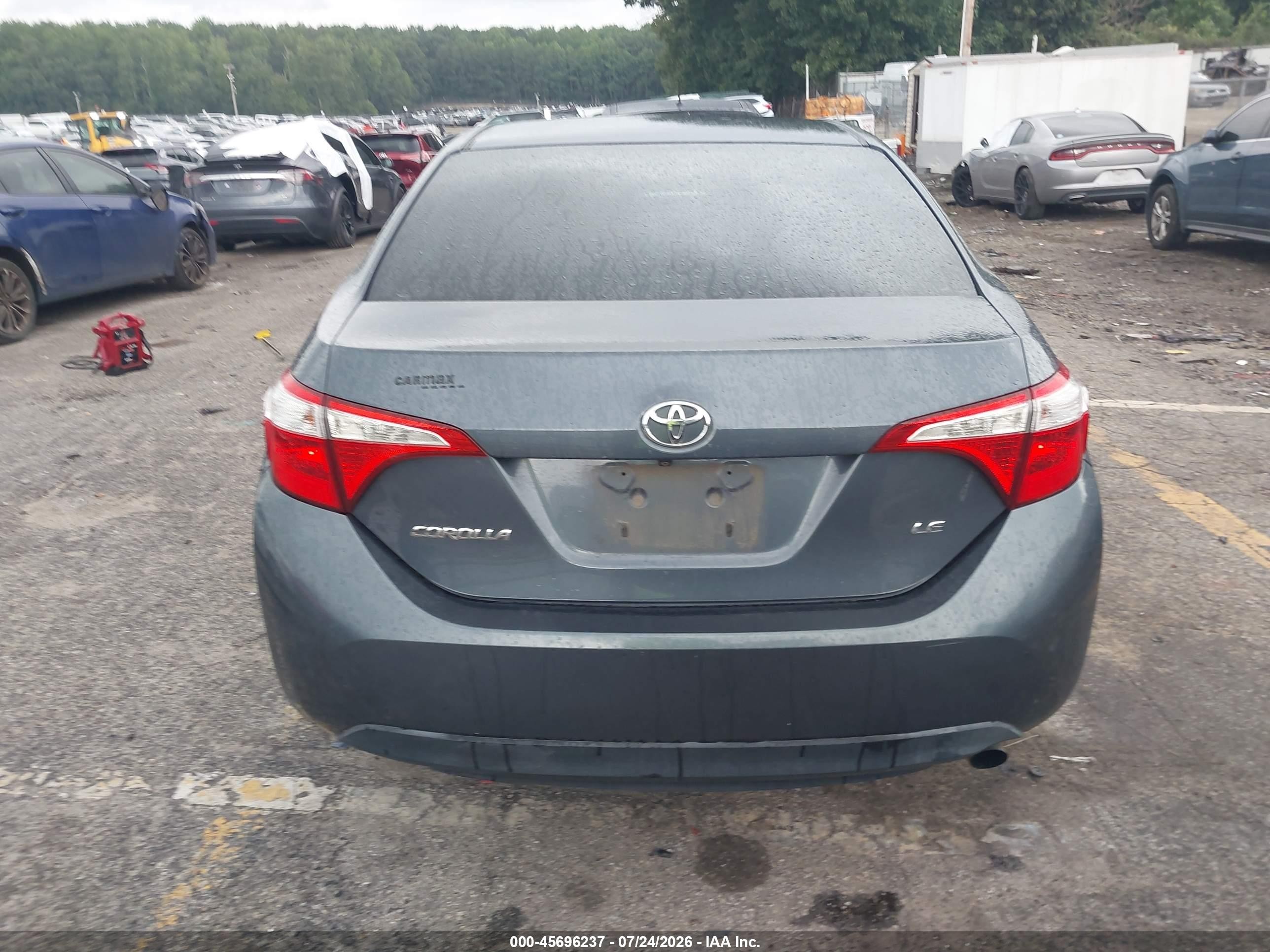 2015 Toyota Corolla Le Blue vin: 2T1BURHE3FC395792