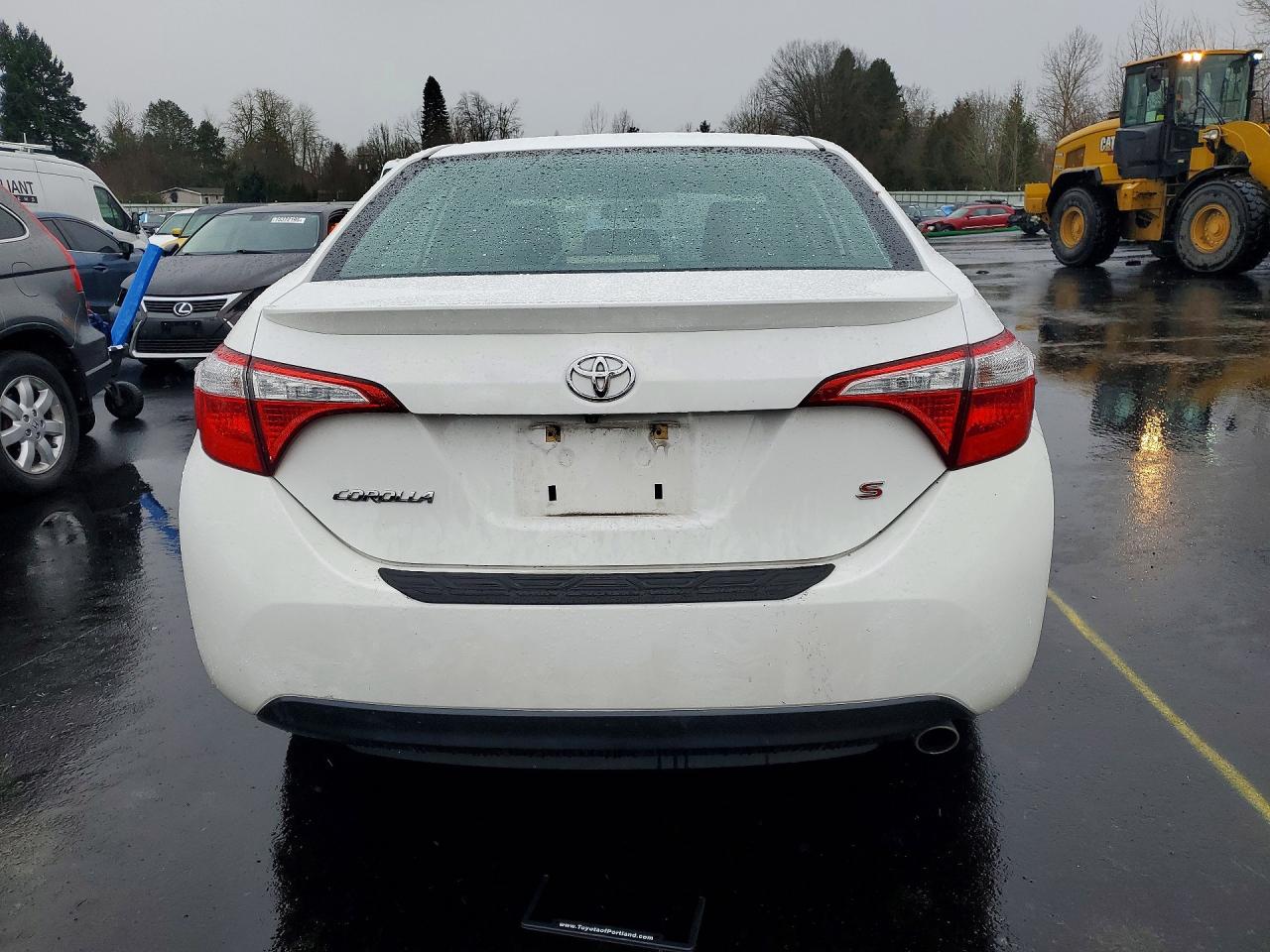 2015 Toyota Corolla White vin: 2T1BURHE3FC418388