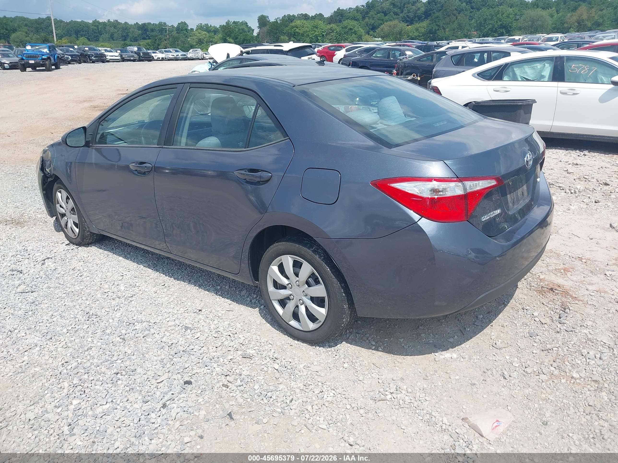 2015 Toyota Corolla Le Black vin: 2T1BURHE3FC434901