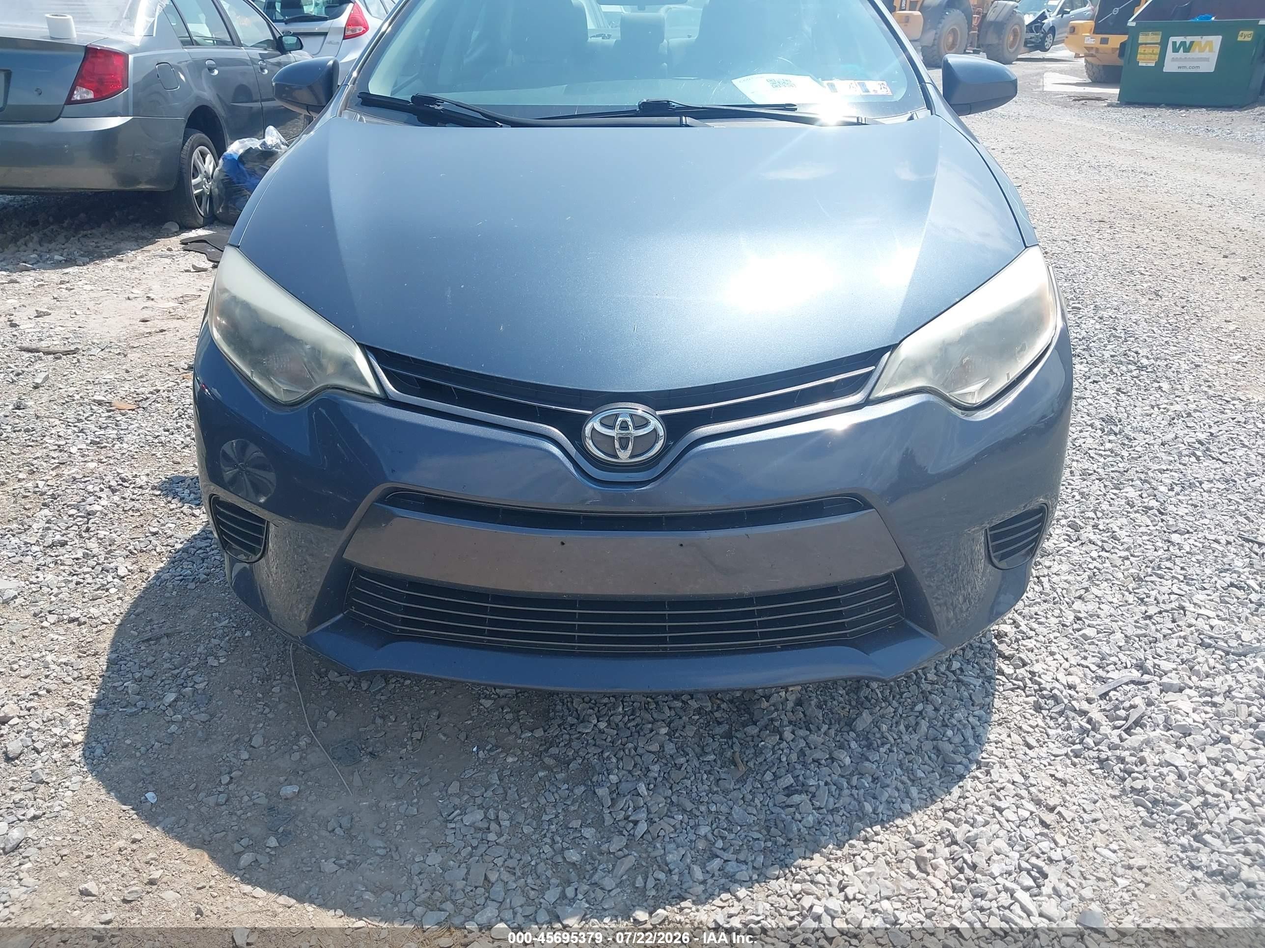 2015 Toyota Corolla Le Black vin: 2T1BURHE3FC434901