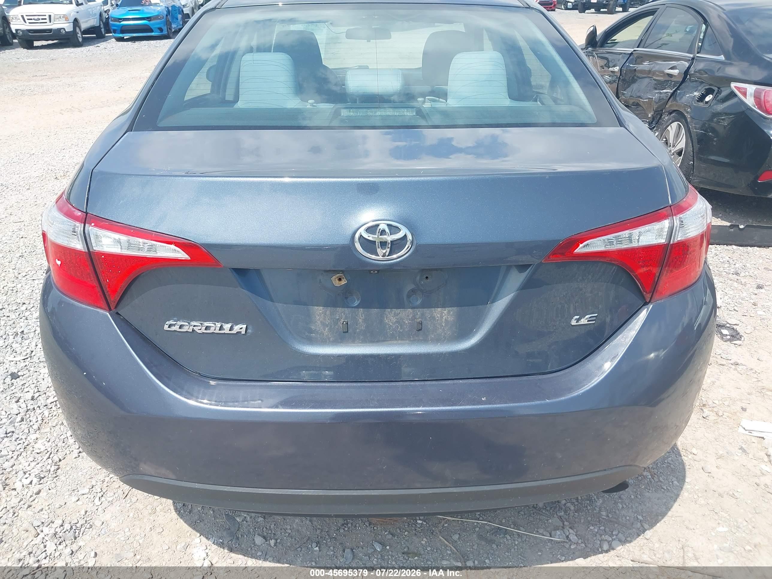 2015 Toyota Corolla Le Black vin: 2T1BURHE3FC434901