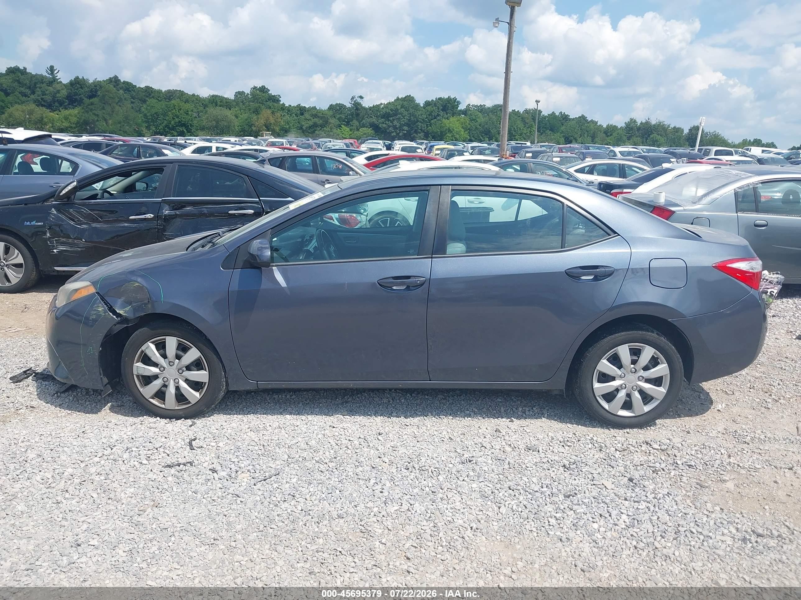 2015 Toyota Corolla Le Black vin: 2T1BURHE3FC434901