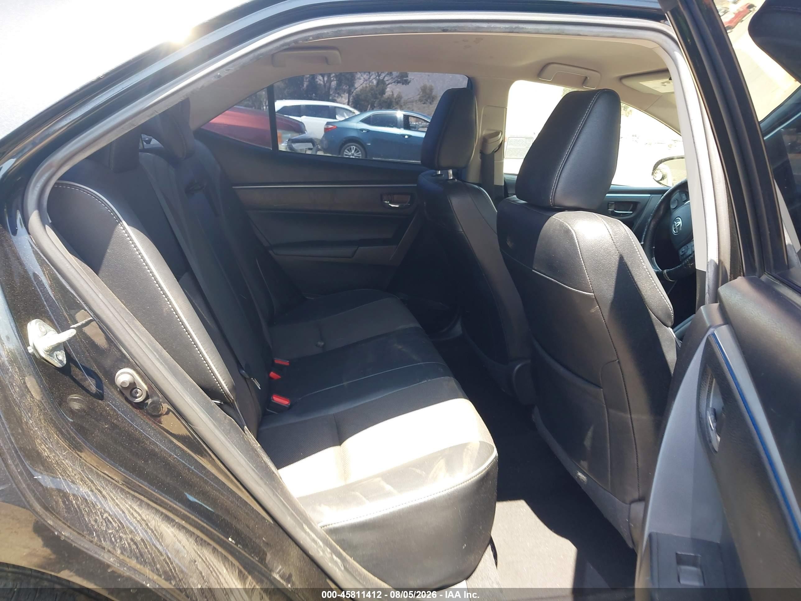 2015 Toyota Corolla S Plus Black vin: 2T1BURHE3FC446160