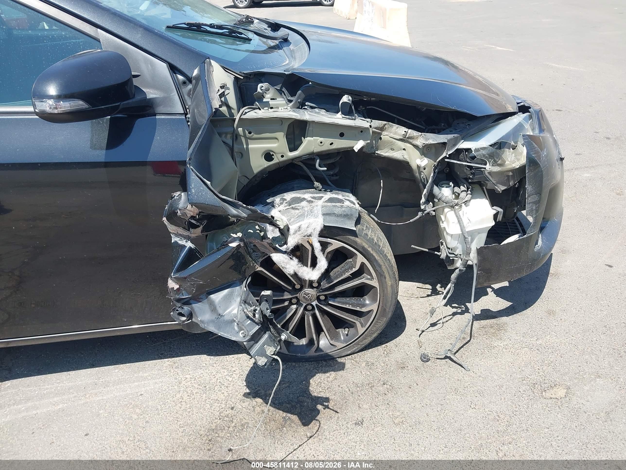2015 Toyota Corolla S Plus Black vin: 2T1BURHE3FC446160