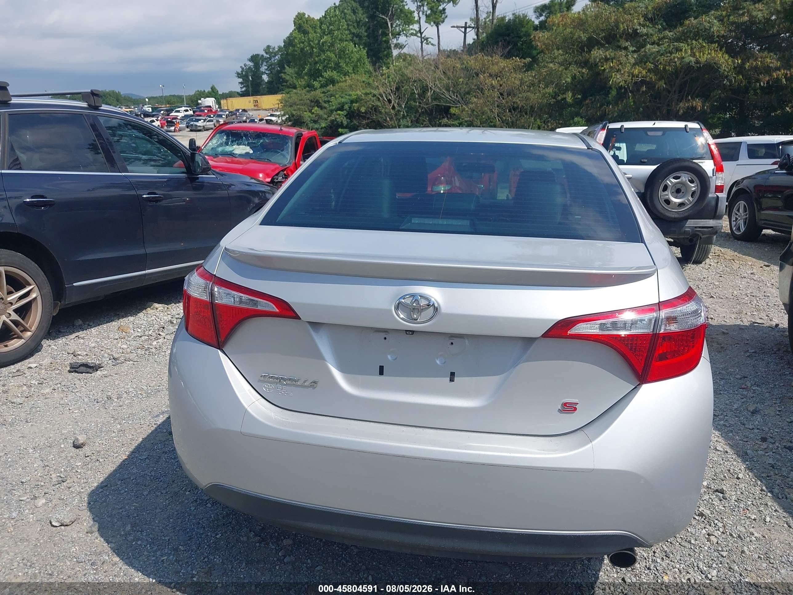 2015 Toyota Corolla S Plus Silver vin: 2T1BURHE3FC452623
