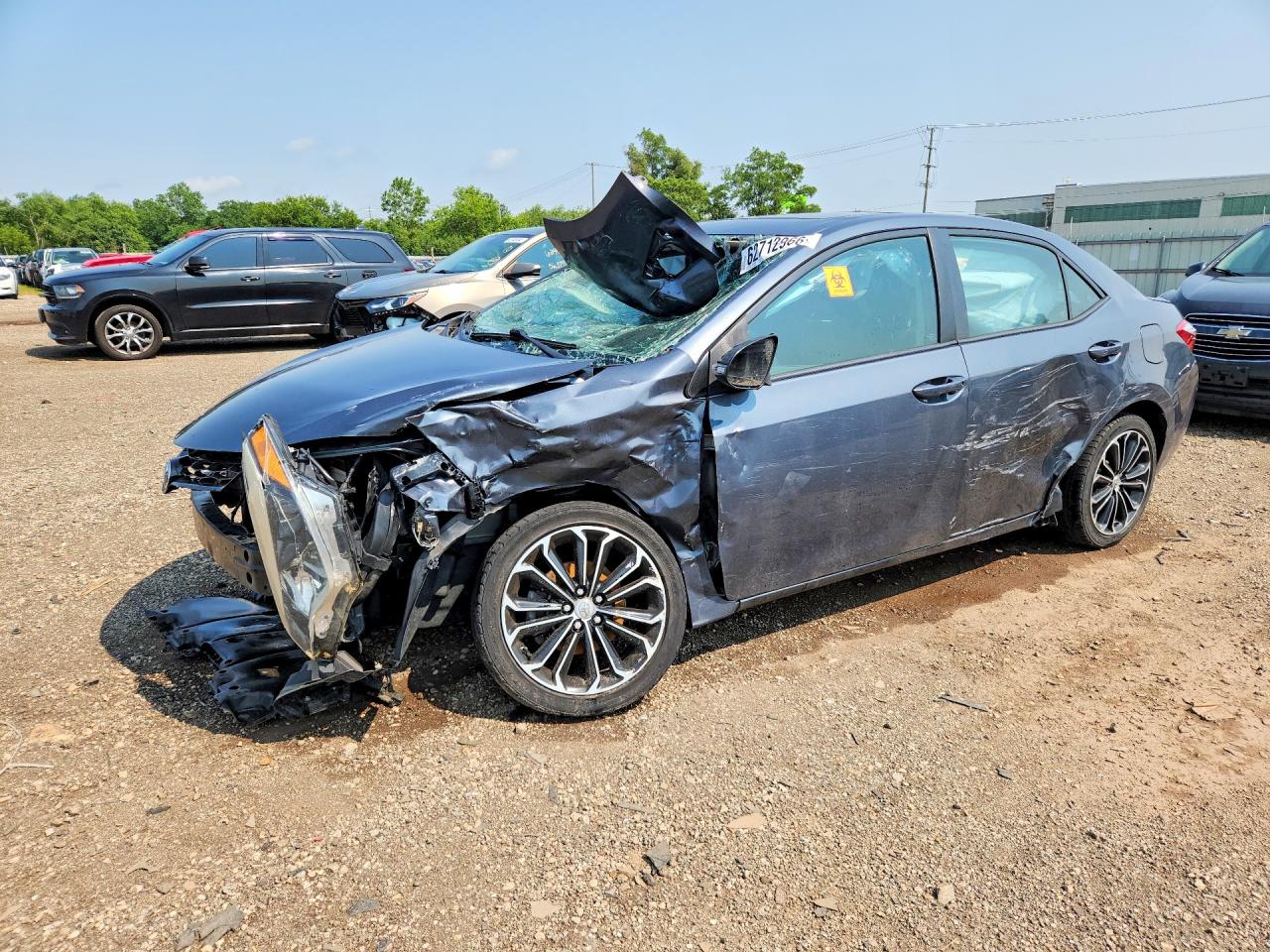 2015 Toyota Corolla S Premium Gray vin: 2T1BURHE3FC461581