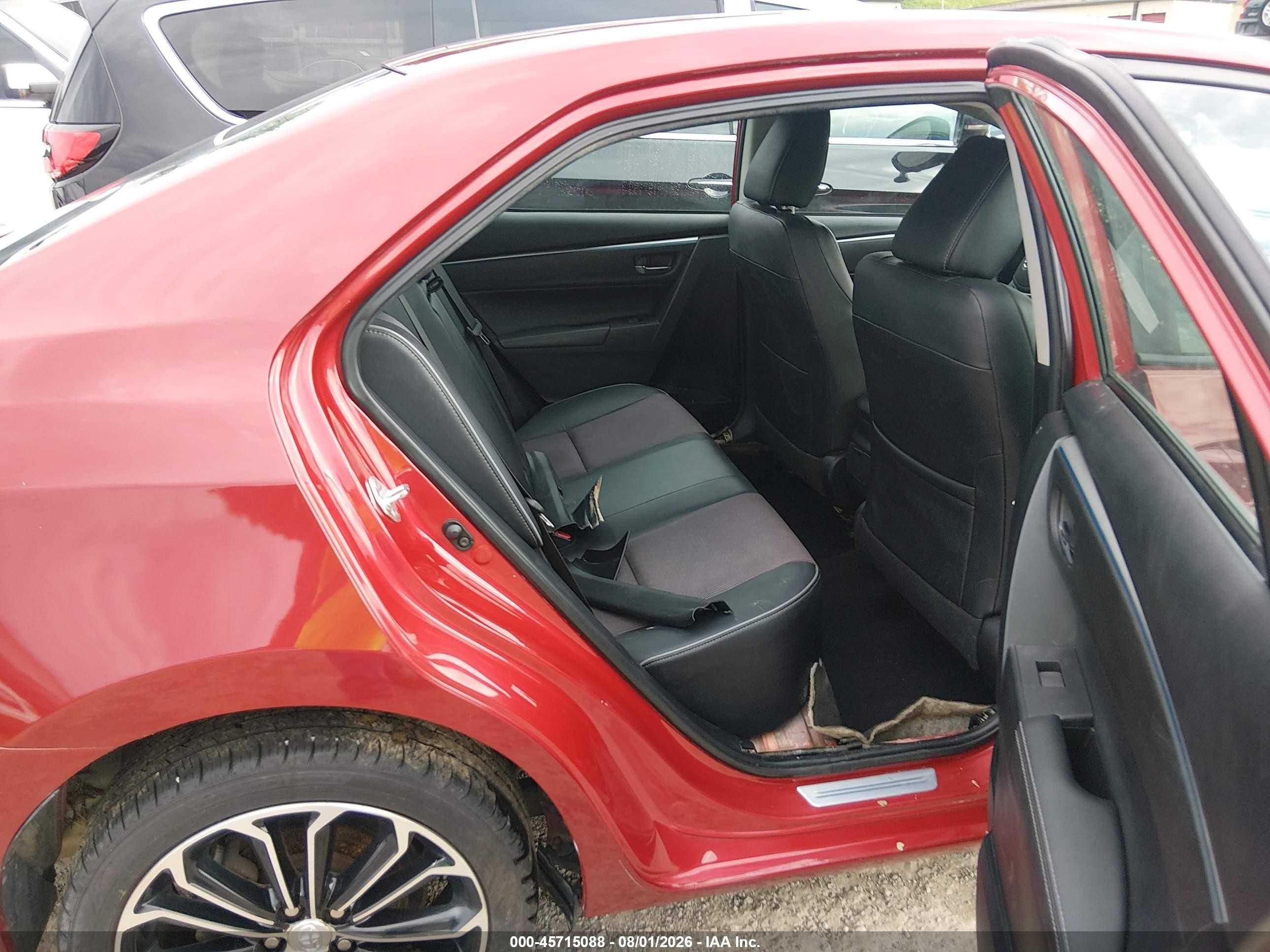 2015 Toyota Corolla S Plus Red vin: 2T1BURHE3FC461998