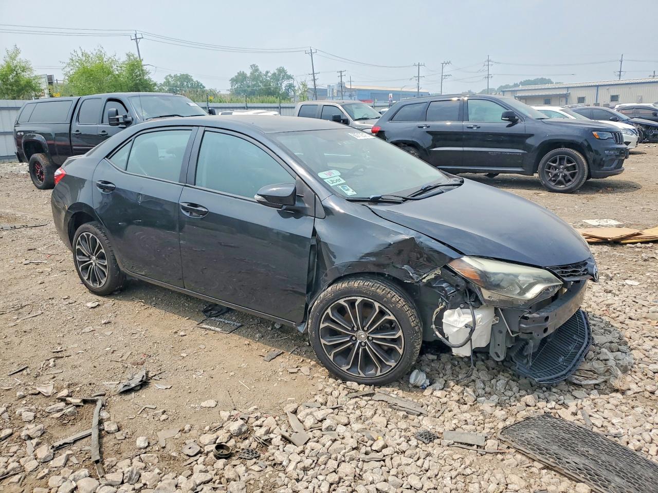 2015 Toyota Corolla S Plus Black vin: 2T1BURHE3FC462844