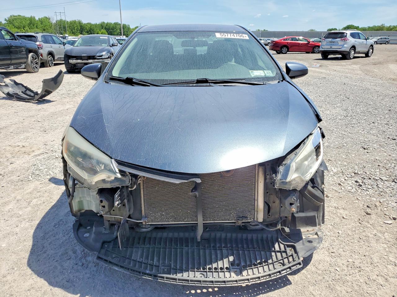 2015 Toyota Corolla Le Gray vin: 2T1BURHE3FC467350
