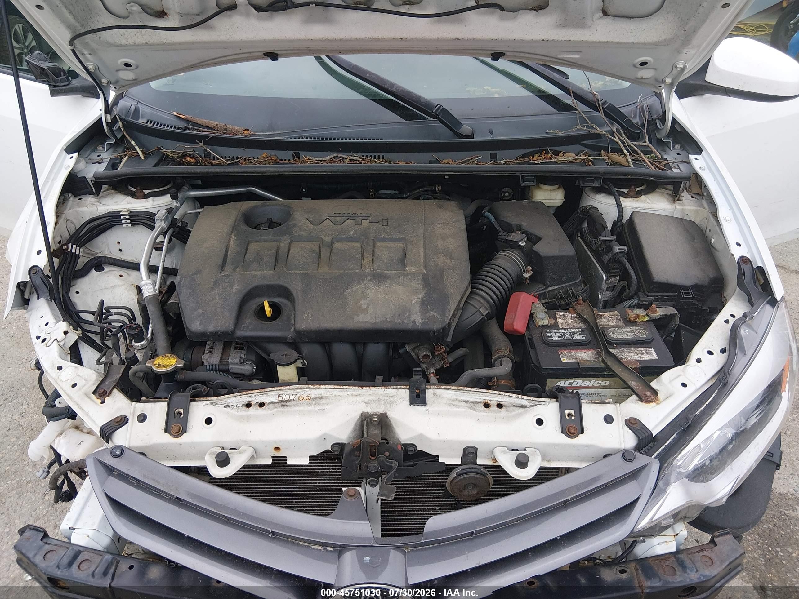 2015 Toyota Corolla Le Белый vin: 2T1BURHE3FC470118