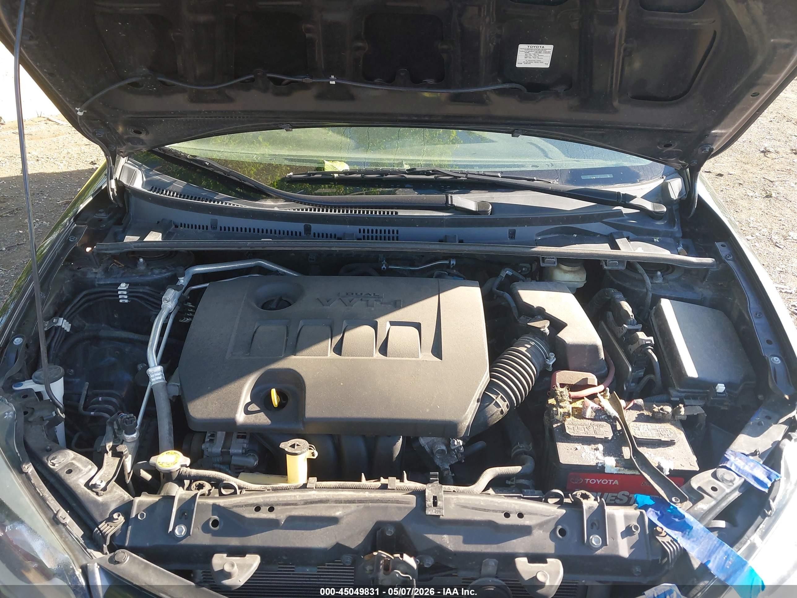 2015 Toyota Corolla Le Черный vin: 2T1BURHE3FC472404