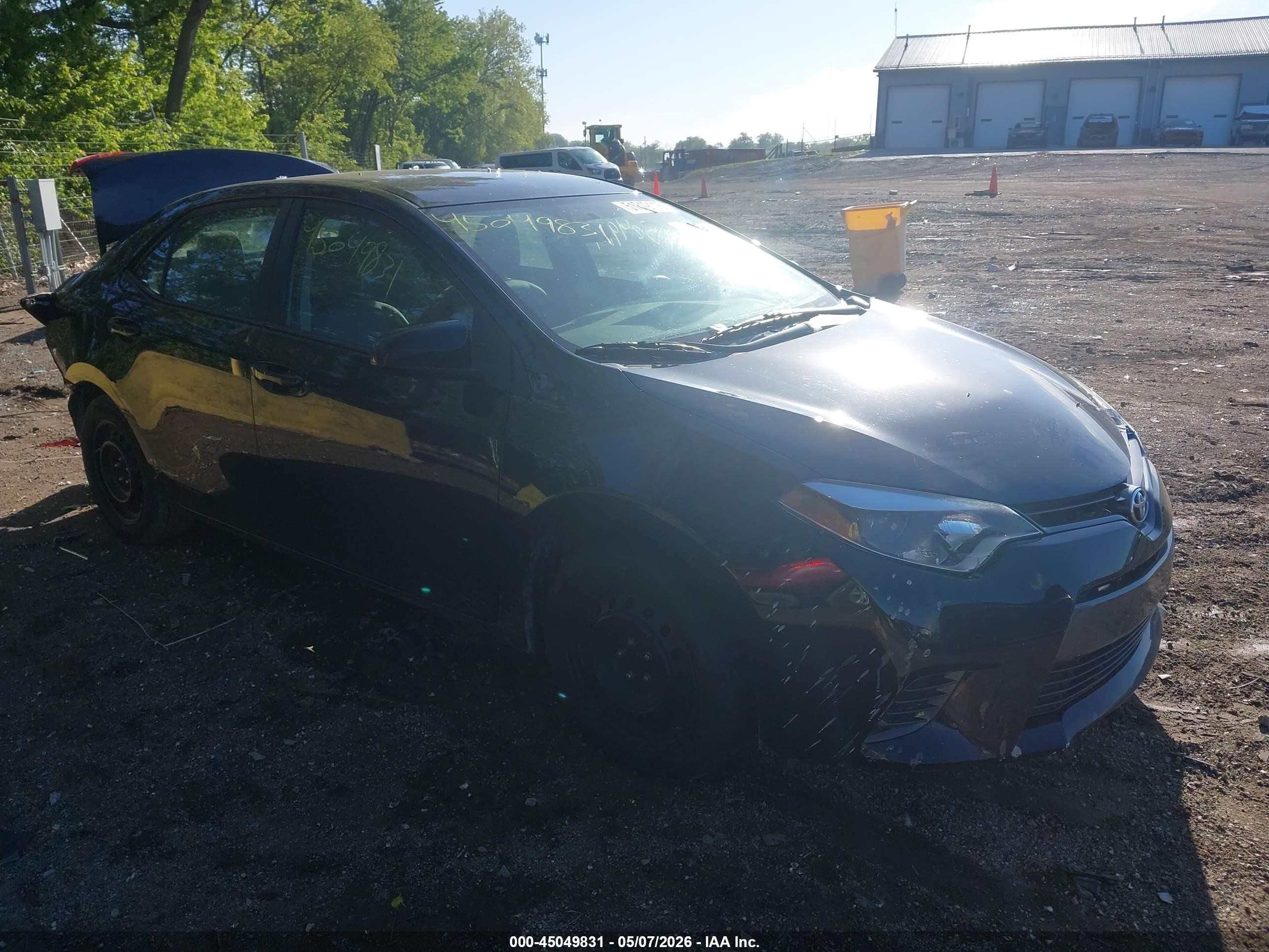 2015 Toyota Corolla Le Black vin: 2T1BURHE3FC472404