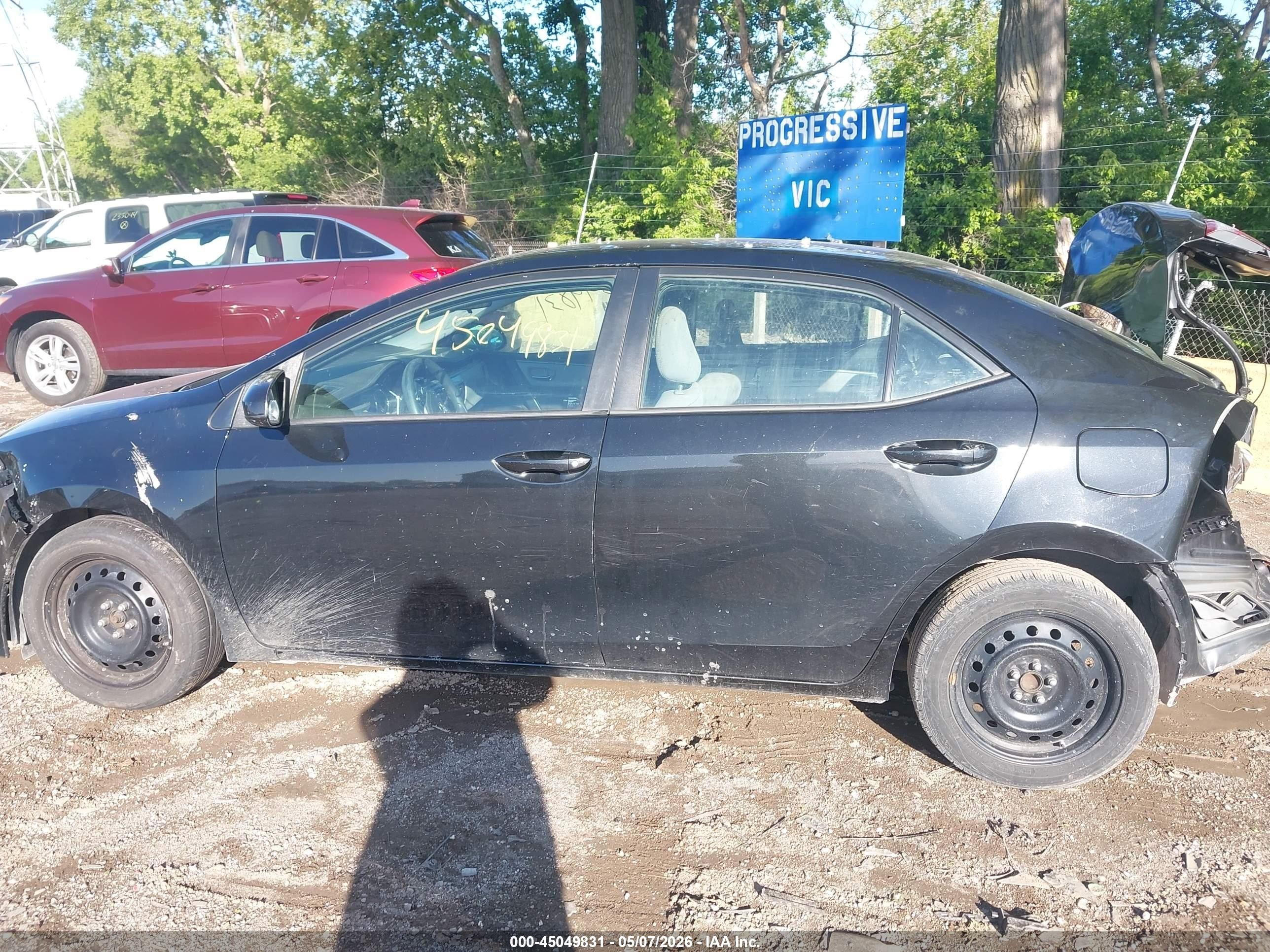 2015 Toyota Corolla Le Черный vin: 2T1BURHE3FC472404