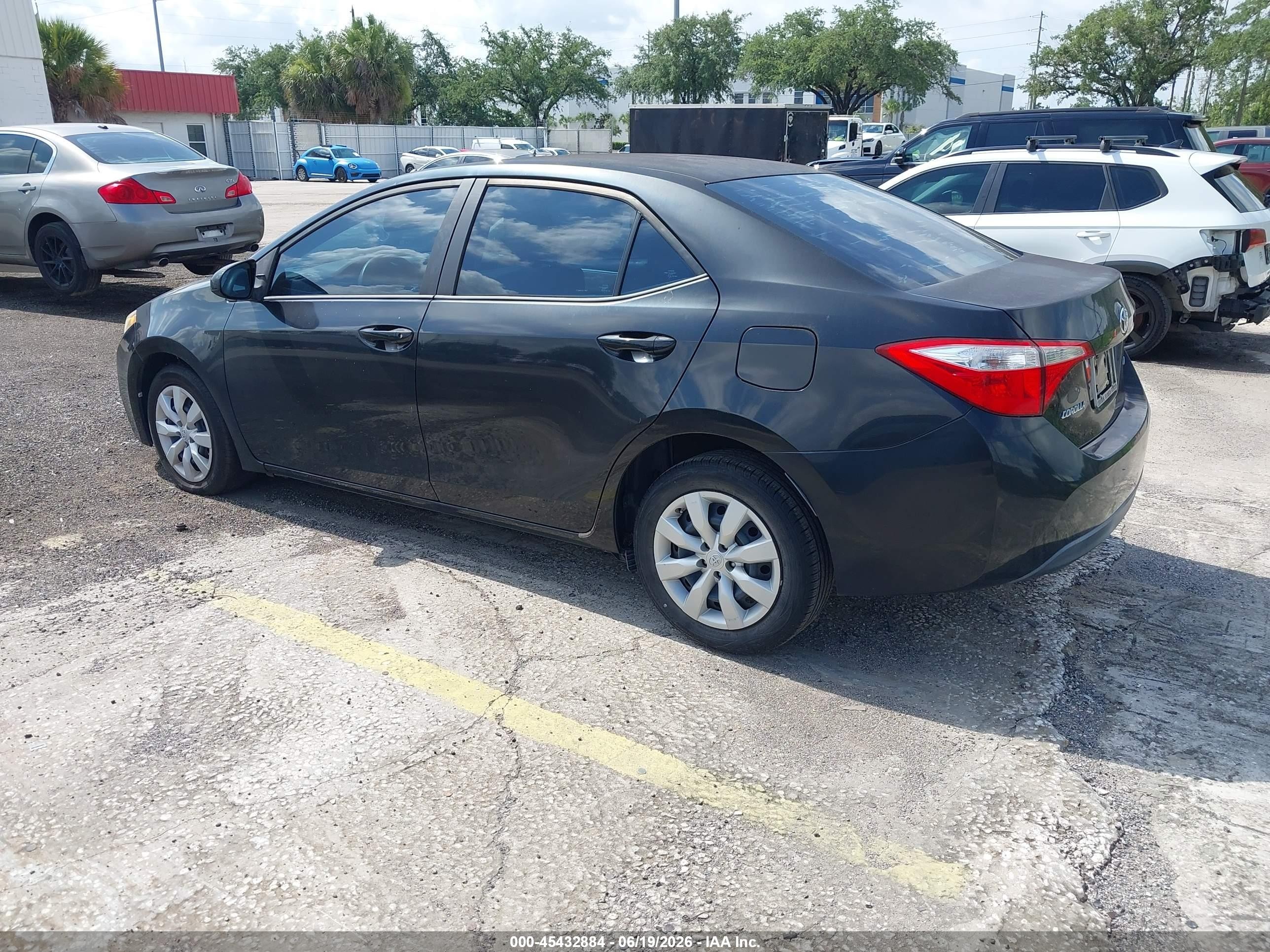 2015 Toyota Corolla Le Black vin: 2T1BURHE3FC473407