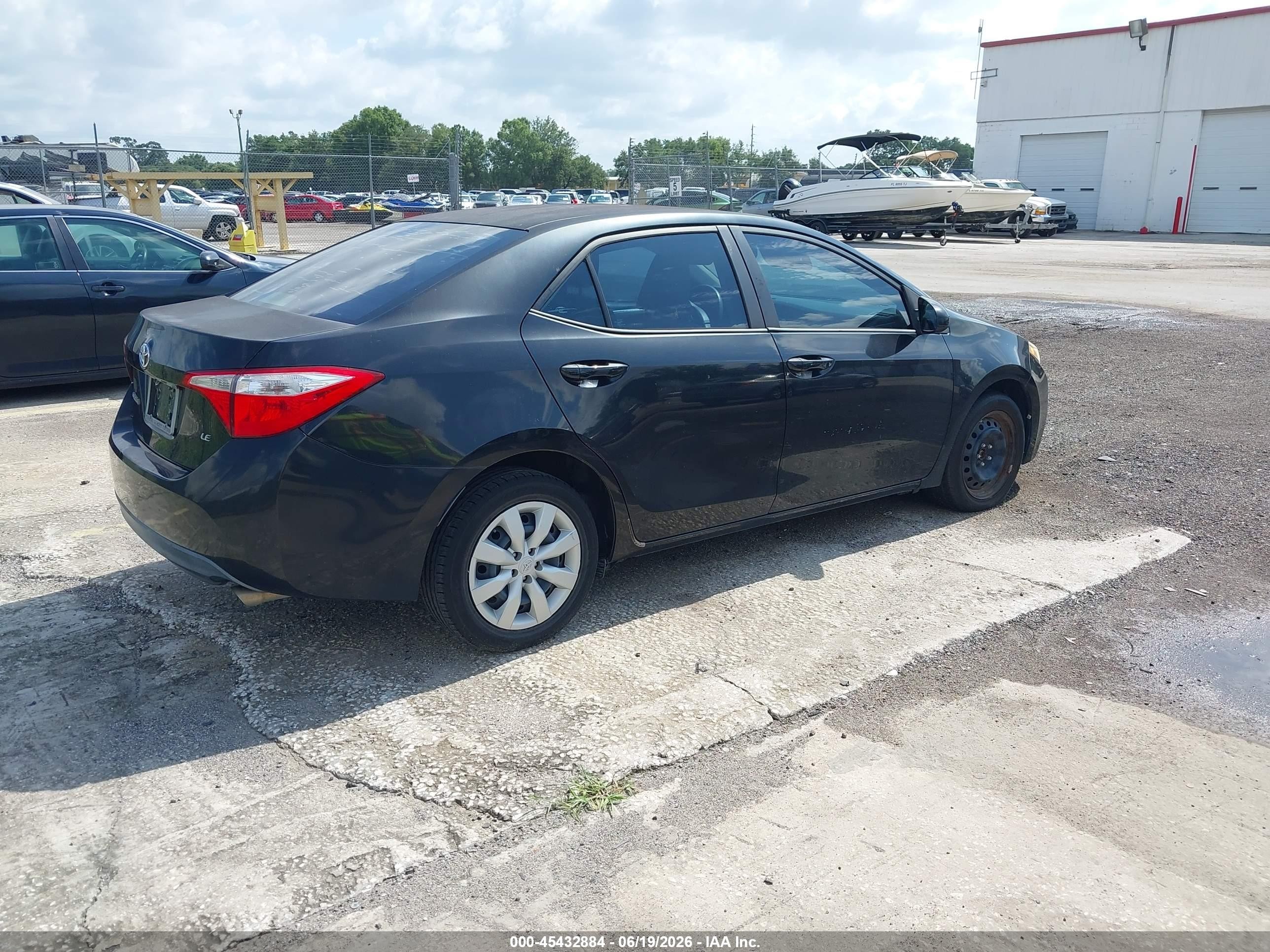 2015 Toyota Corolla Le Black vin: 2T1BURHE3FC473407
